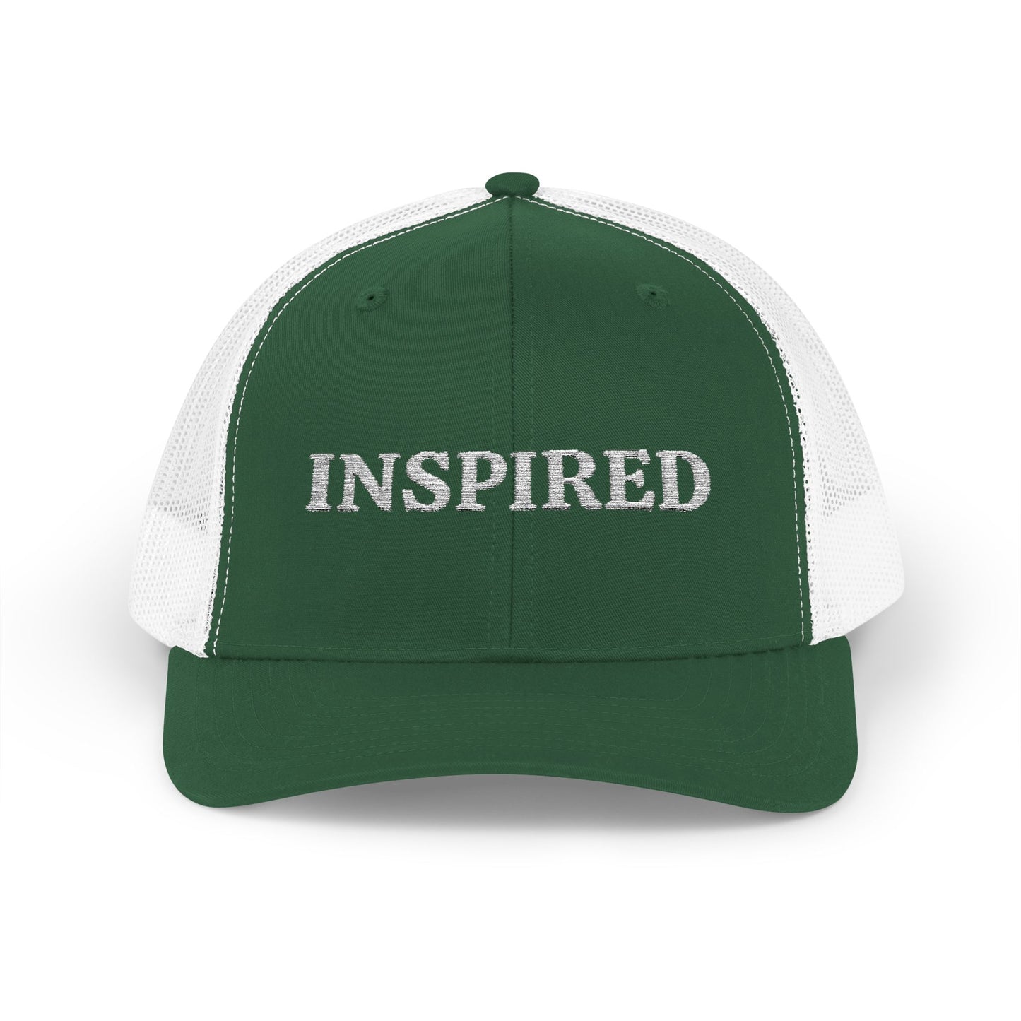 Inspired Snapback Trucker Cap — Rhinestone 'INSPIRED' Mesh Hat