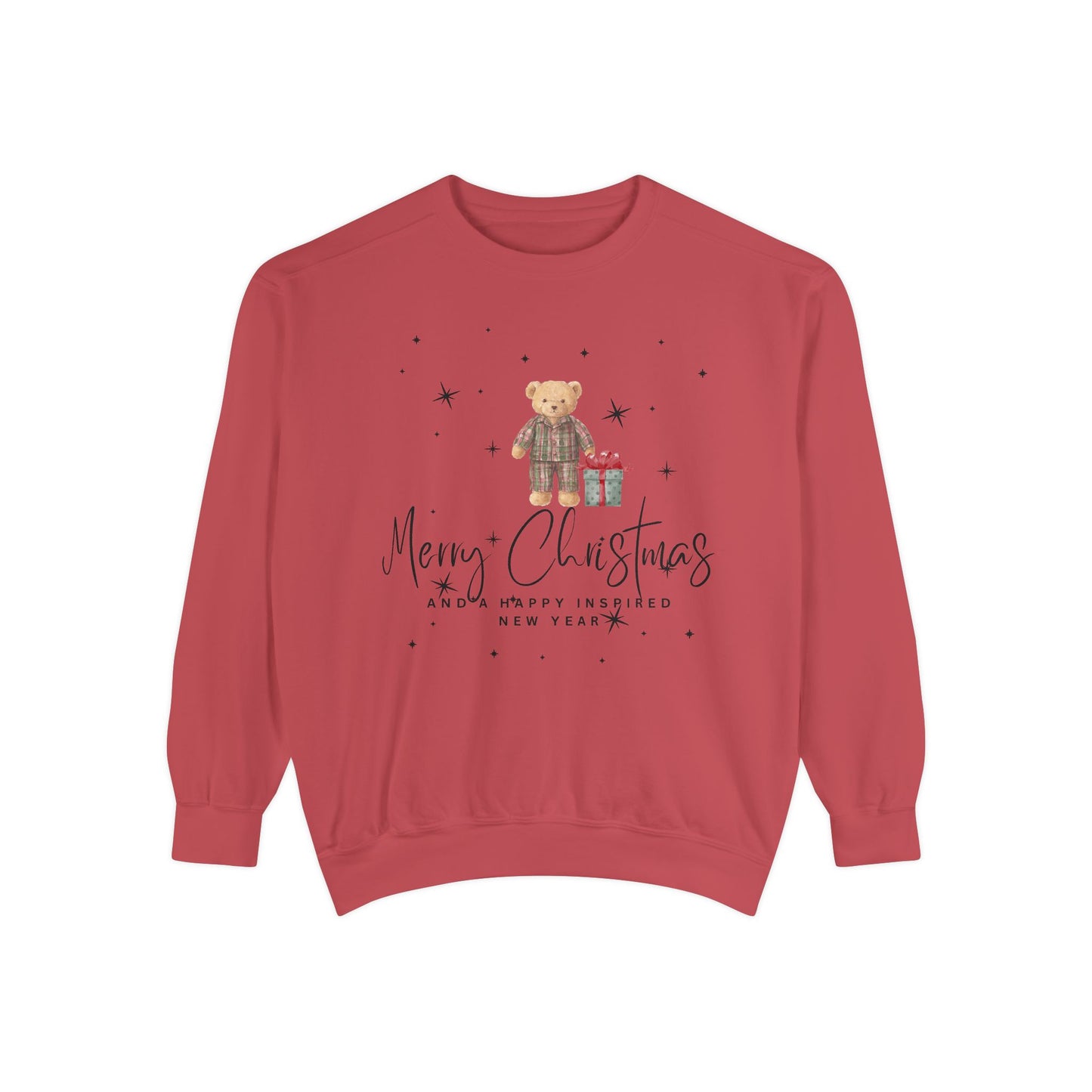 INSPIRED SPECIAL CHRISTMAS EDITION Bear UNISEX Garment-Dyed Sweatshirt