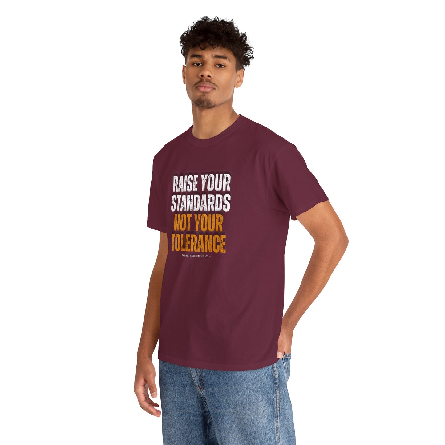 INSPIRED RAISE YOUR STANDARDS Unisex Heavy Cotton Tee