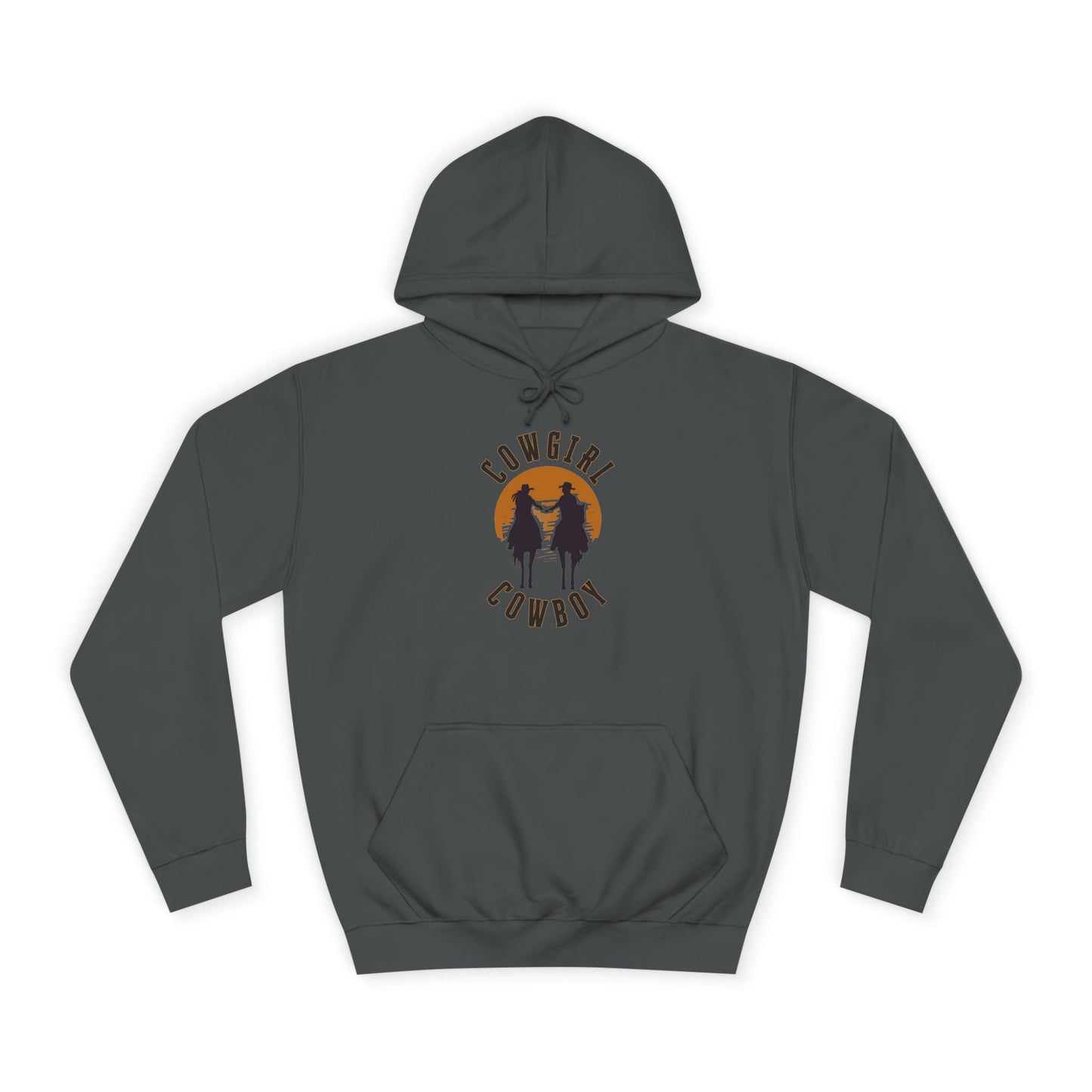 COWBOY AND COWGIRL UNISEX College Hoodie