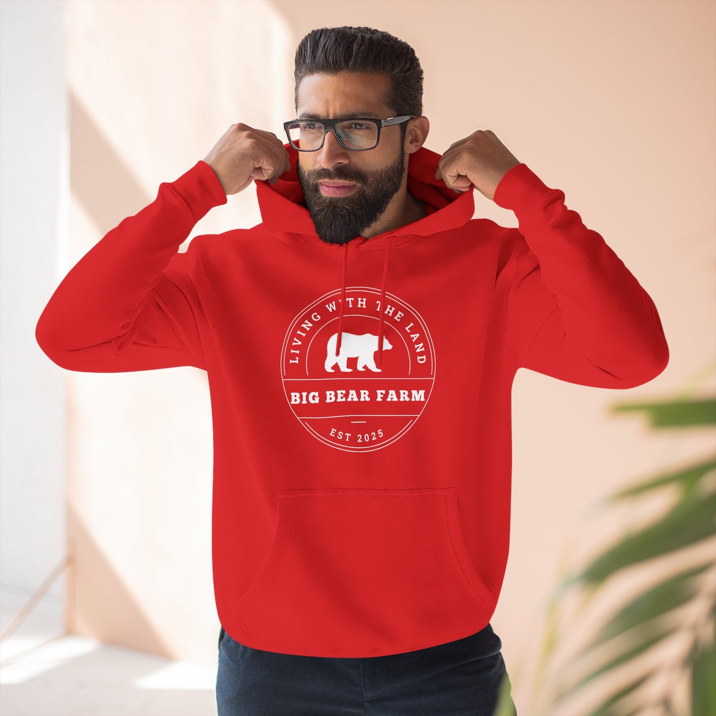 BIG BEAR FARM wm Fleece Hoodie UNISEX