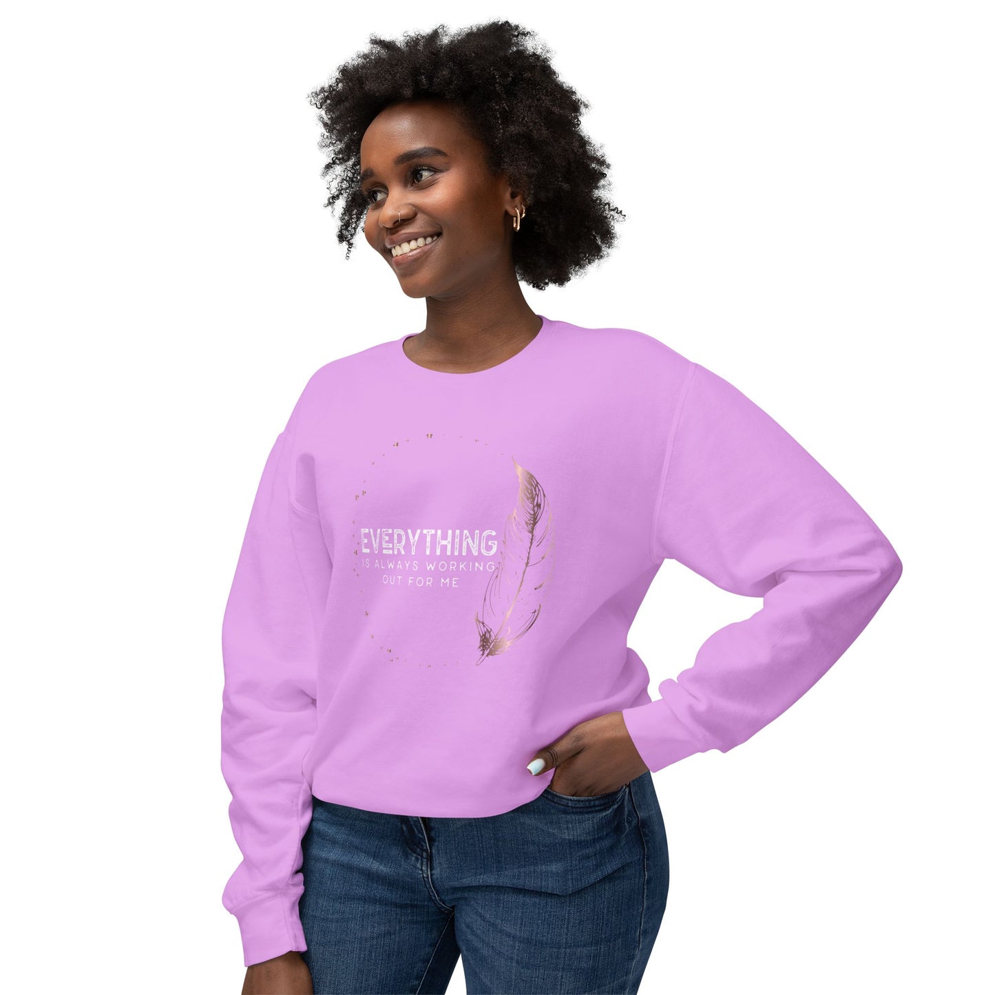 INSPIRED Everything Is Always... UNISEX Lightweight Crewneck Sweatshirt