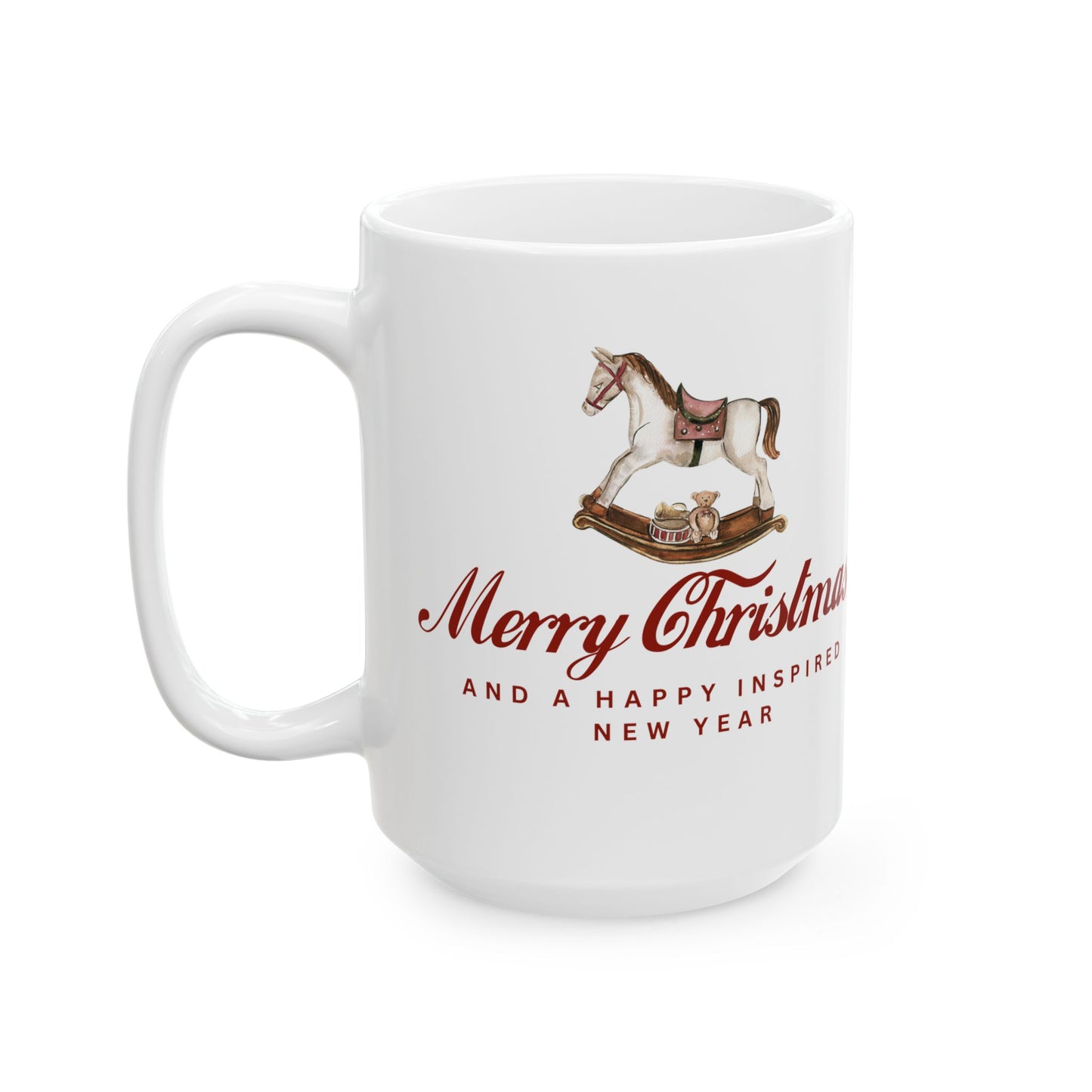 INSPIRED CHRISTMAS SPECIAL EDITION  Horse Ceramic Mug  Coffee Cup