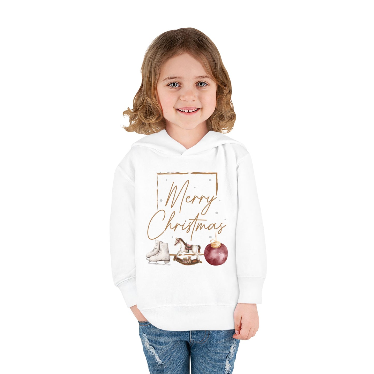 INSPIRED Toddler Hoodie - Merry Christmas