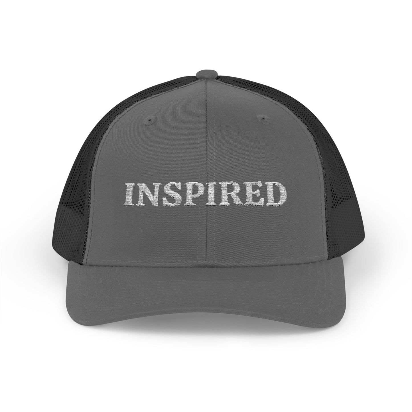 Inspired Snapback Trucker Cap — Rhinestone 'INSPIRED' Mesh Hat