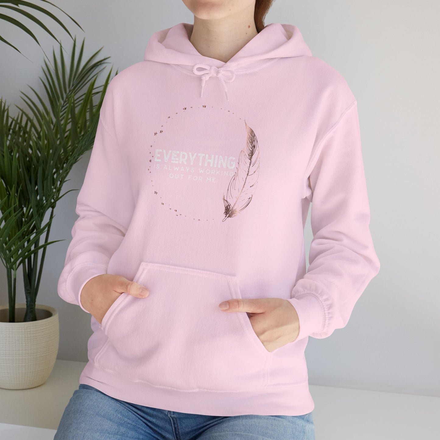 INSPIRED Everything is always... Heavy Blend Hooded Sweatshirt