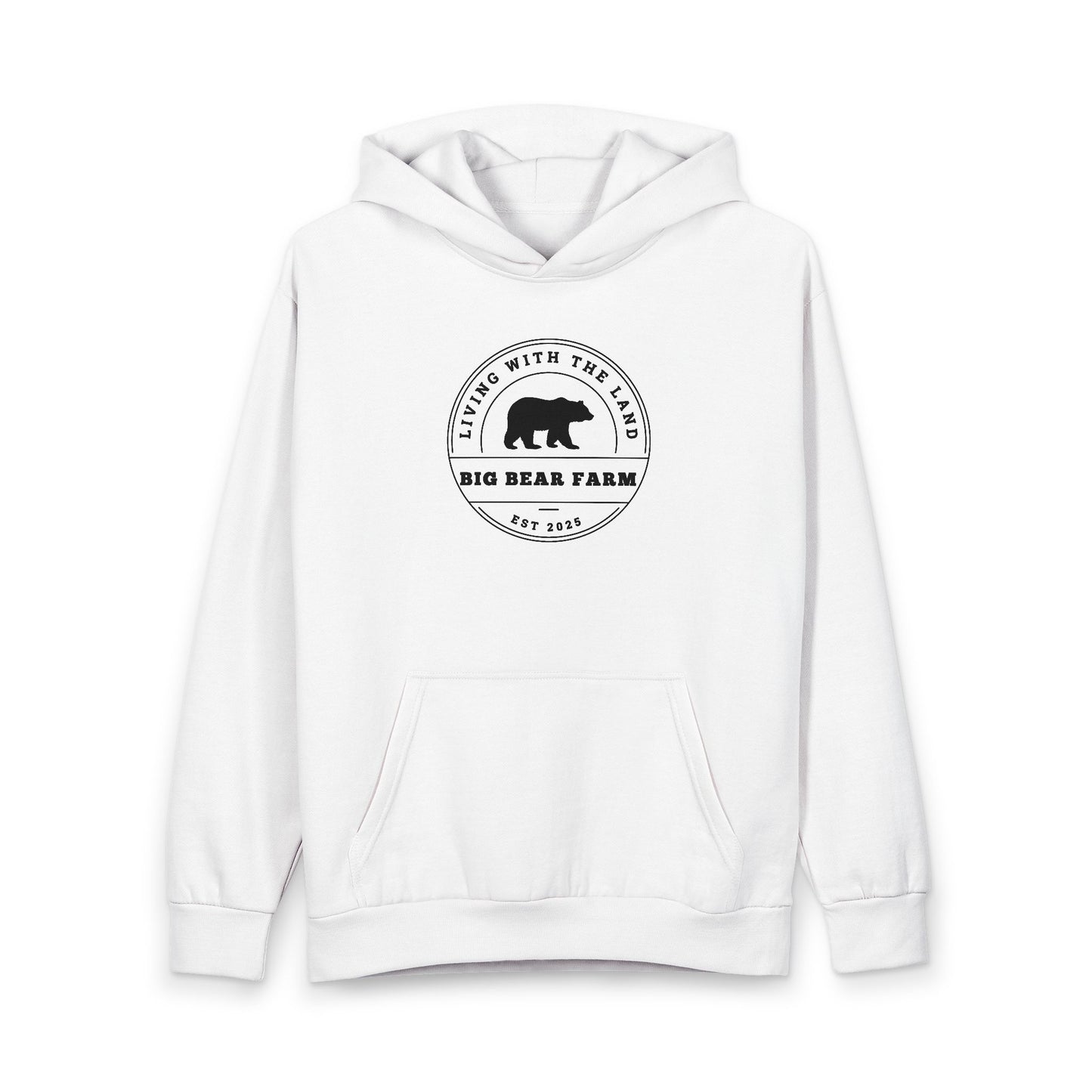 INSPIRED BIG Bear Farm Logo Hoodie