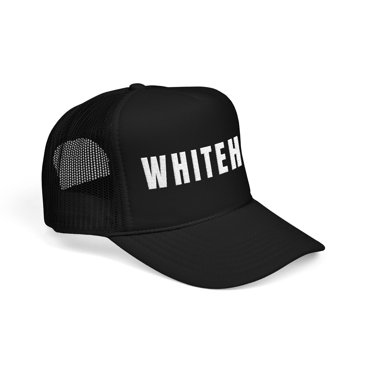 INSPIRED WHITEHAT Embroidered Trucker Hat