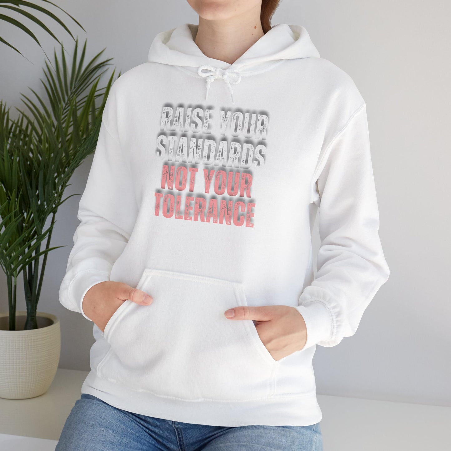 INSPIRED RAISE YOUR STANDARDS Unisex Heavy Blend™ Hooded Sweatshirt