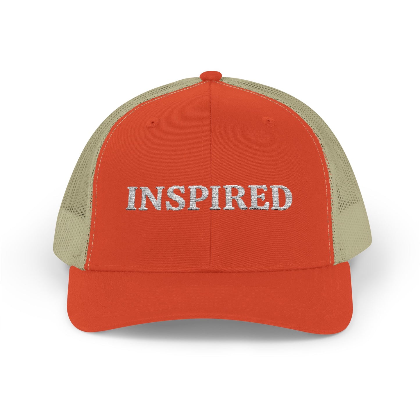 Inspired Snapback Trucker Cap — Rhinestone 'INSPIRED' Mesh Hat