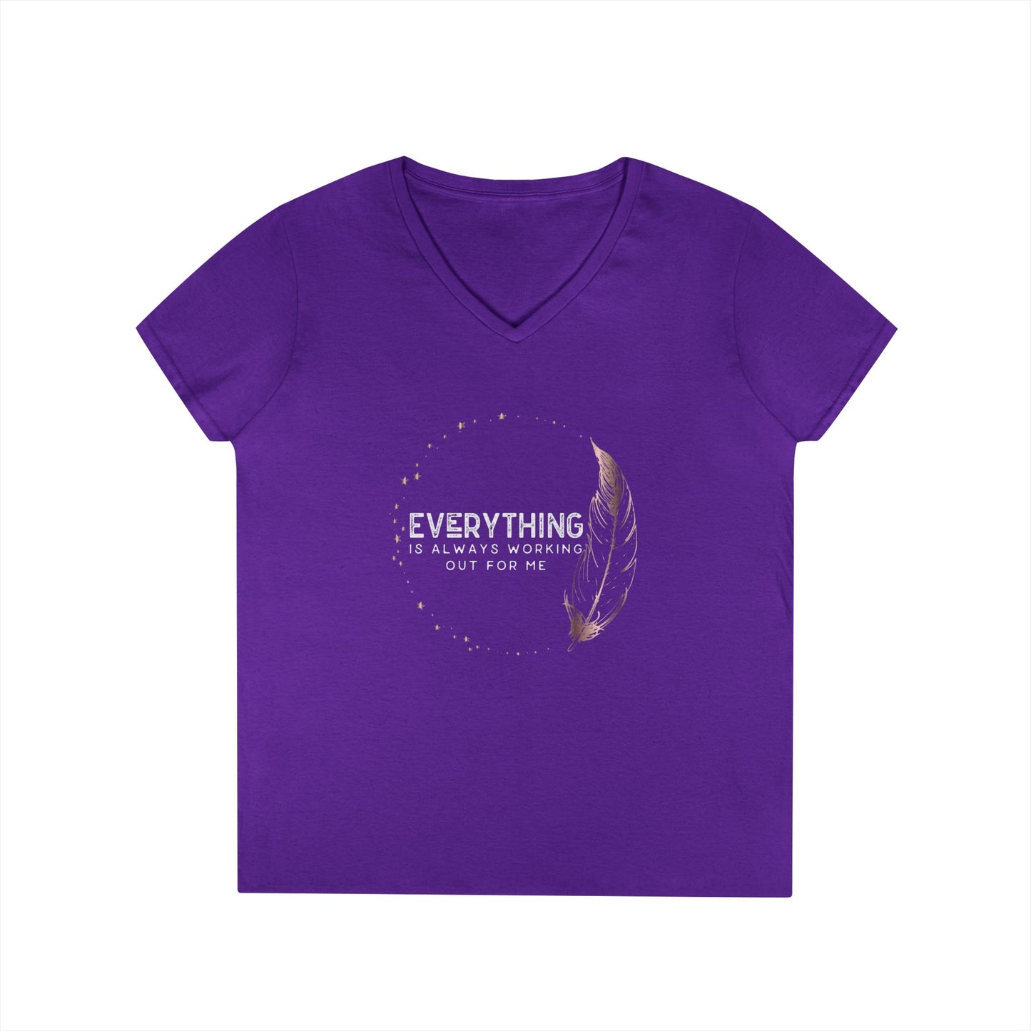 EVERYTHING IS ALWAYS... Ladies' V-Neck T-Shirt