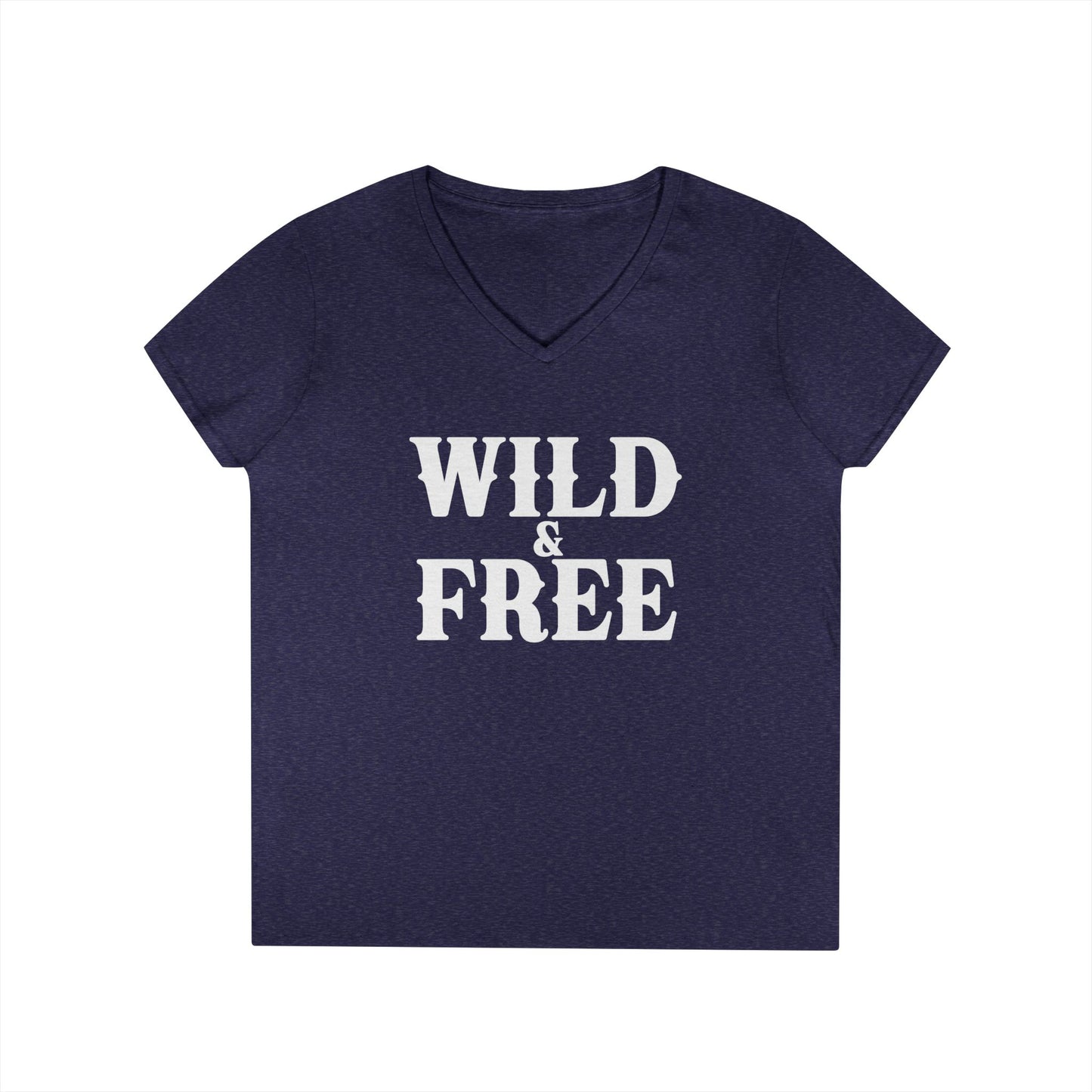 WILD AND FREE Ladies' V-Neck T-Shirt