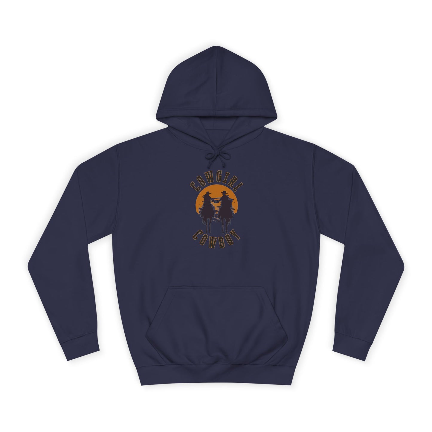 COWBOY AND COWGIRL UNISEX College Hoodie