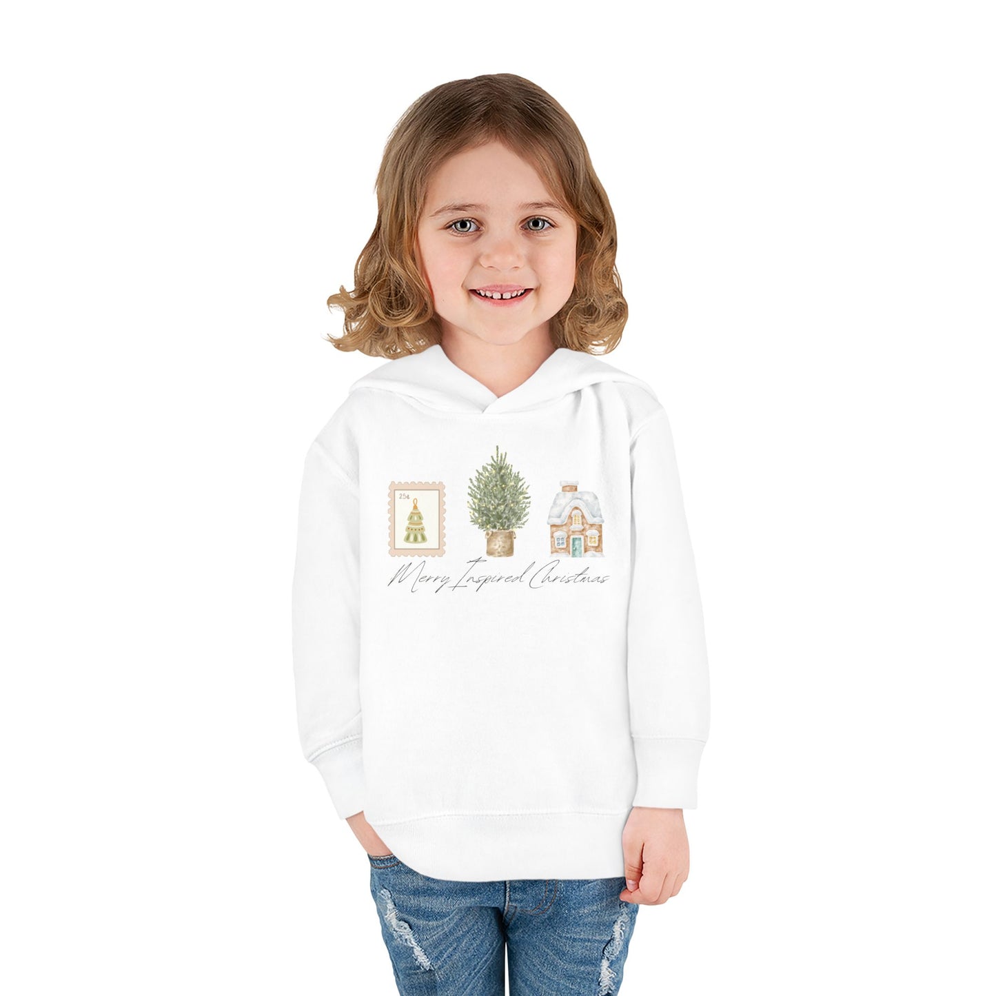 INSPIRED Toddler Hoodie - Merry Christmas PC