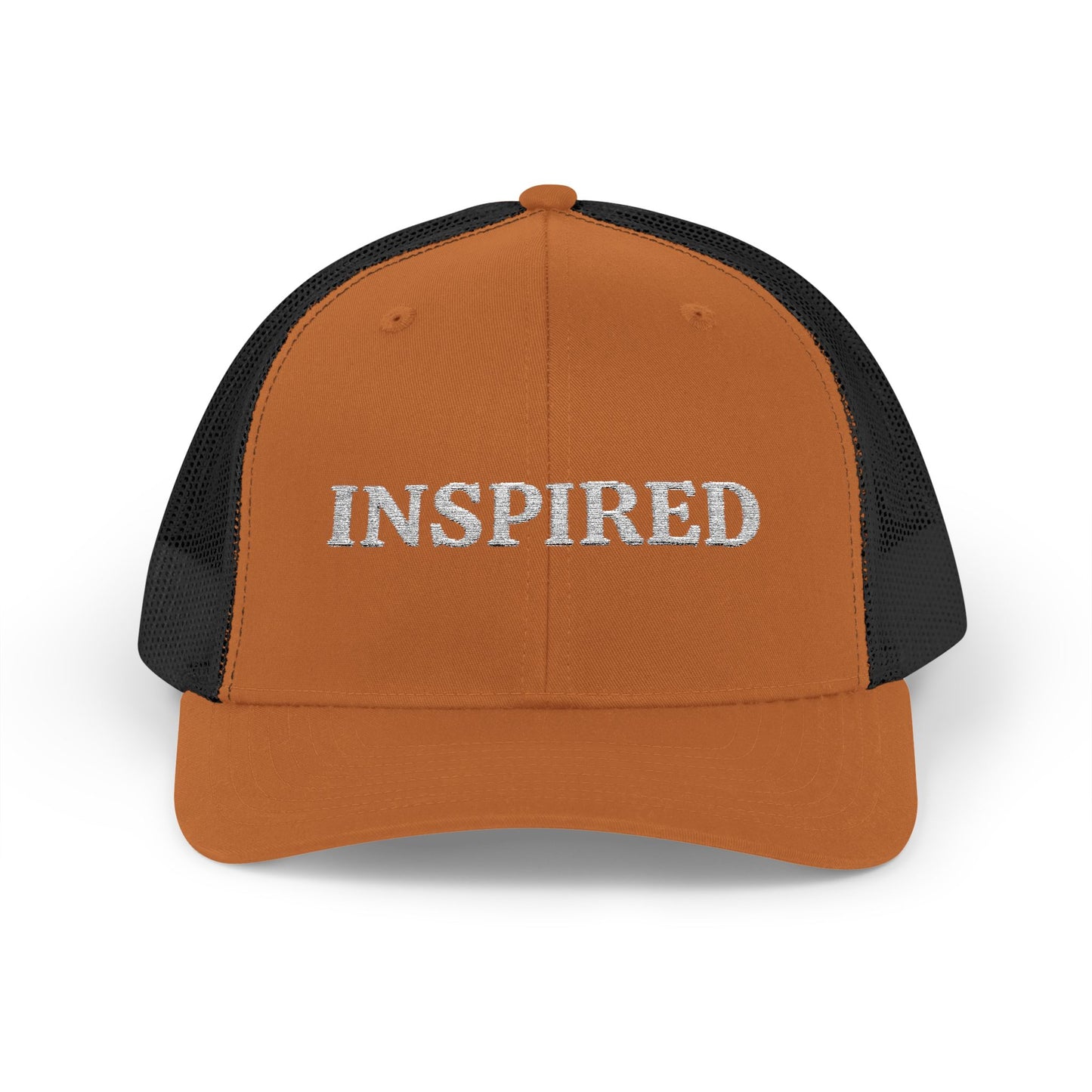 Inspired Snapback Trucker Cap — Rhinestone 'INSPIRED' Mesh Hat