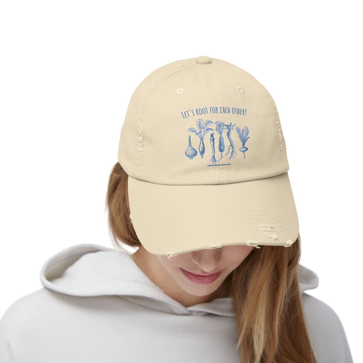 INSPIRED GARDEN L Unisex Distressed Cap - Inspired Fashion Accessory