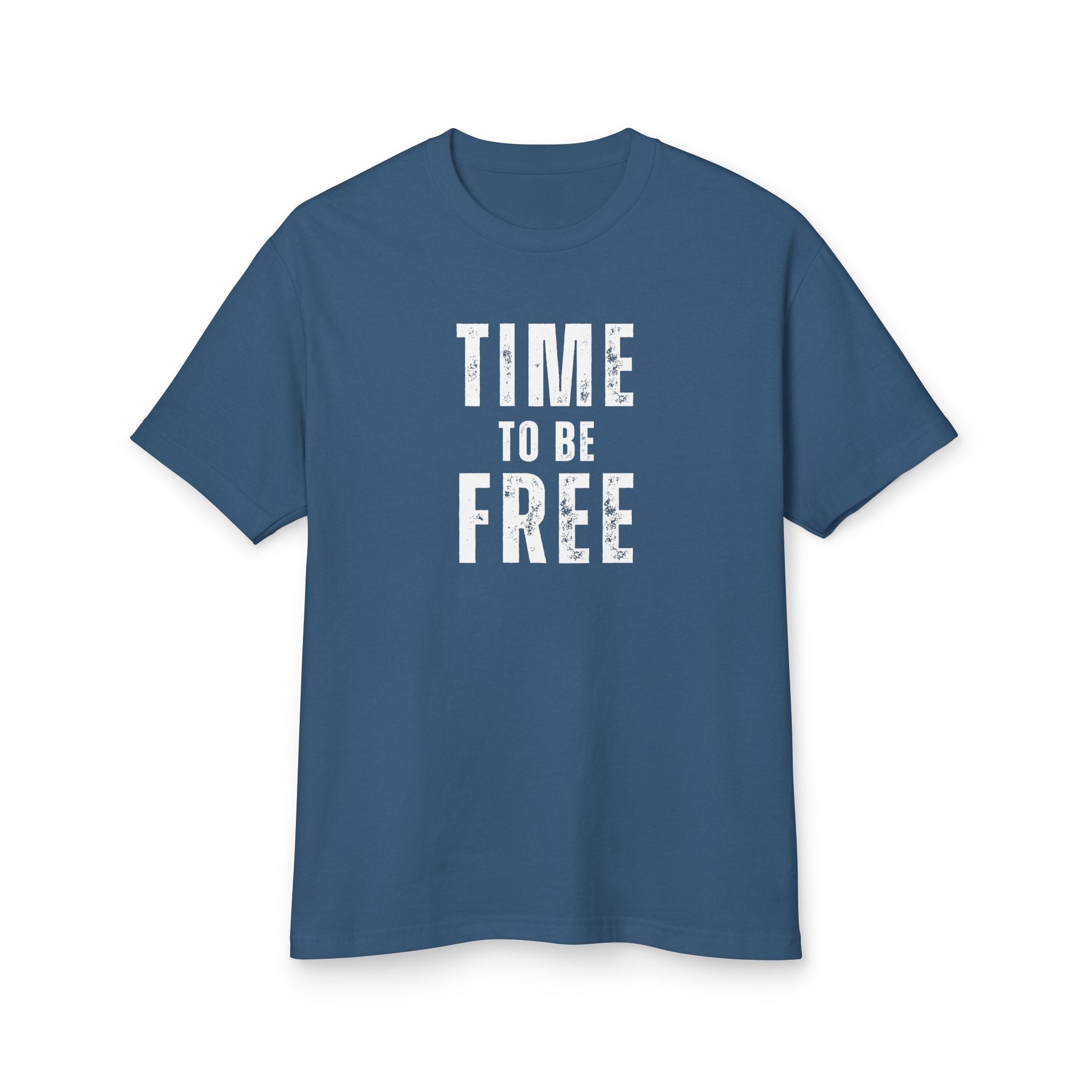 TIME TO BE FREE UNISEX Garment-Dyed Heavyweight Cotton Tee