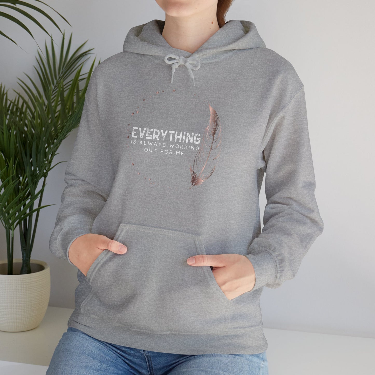 INSPIRED Everything is always... Heavy Blend Hooded Sweatshirt