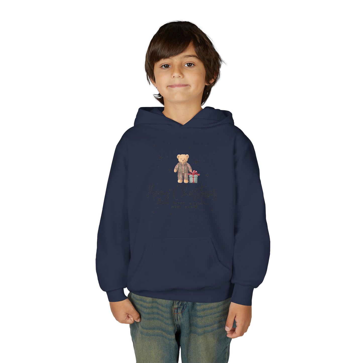 INSPIRED Youth Christmas Teddy Holiday Hoodie
