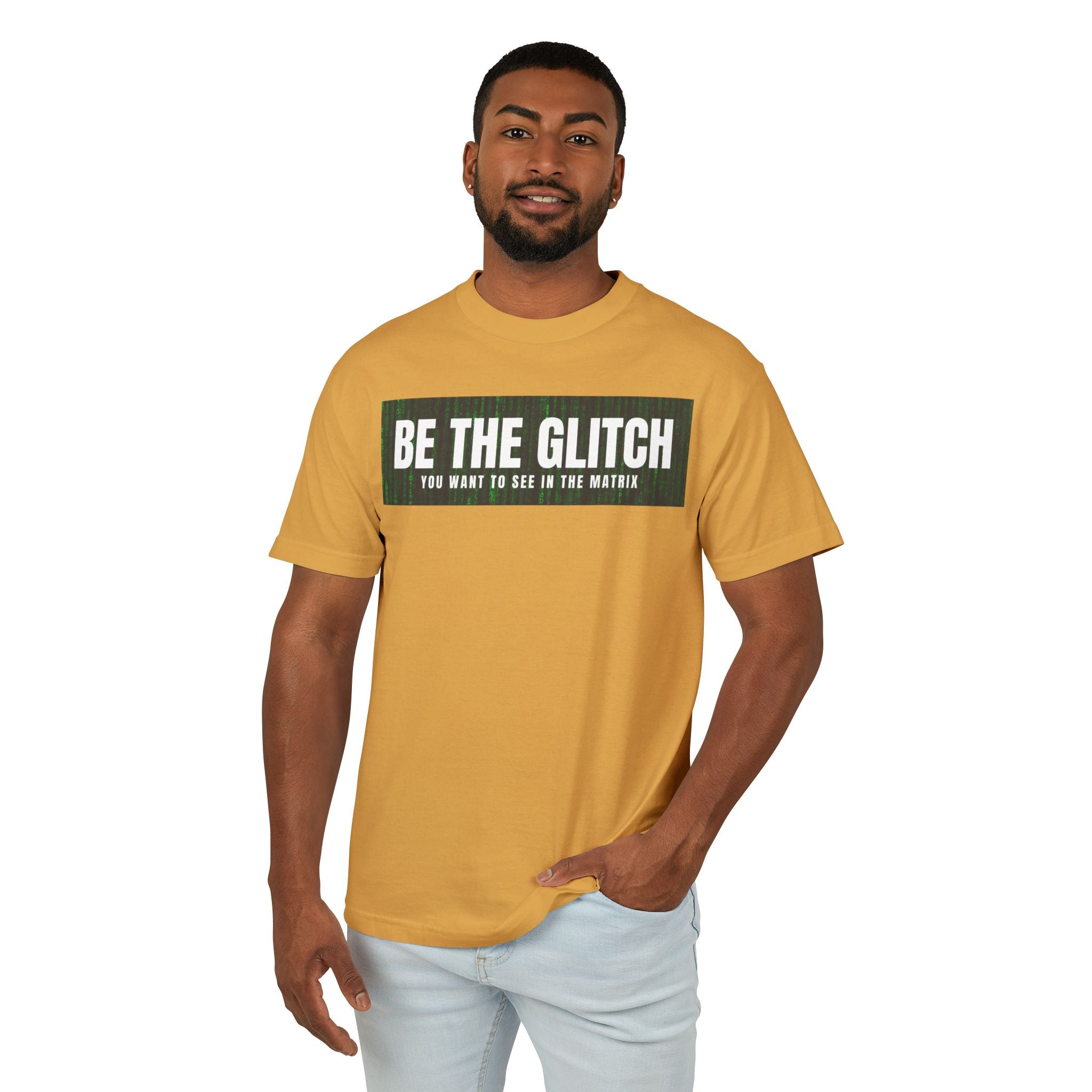 BE THE GLITCH UNISEX Garment-Dyed Heavyweight Cotton Tee