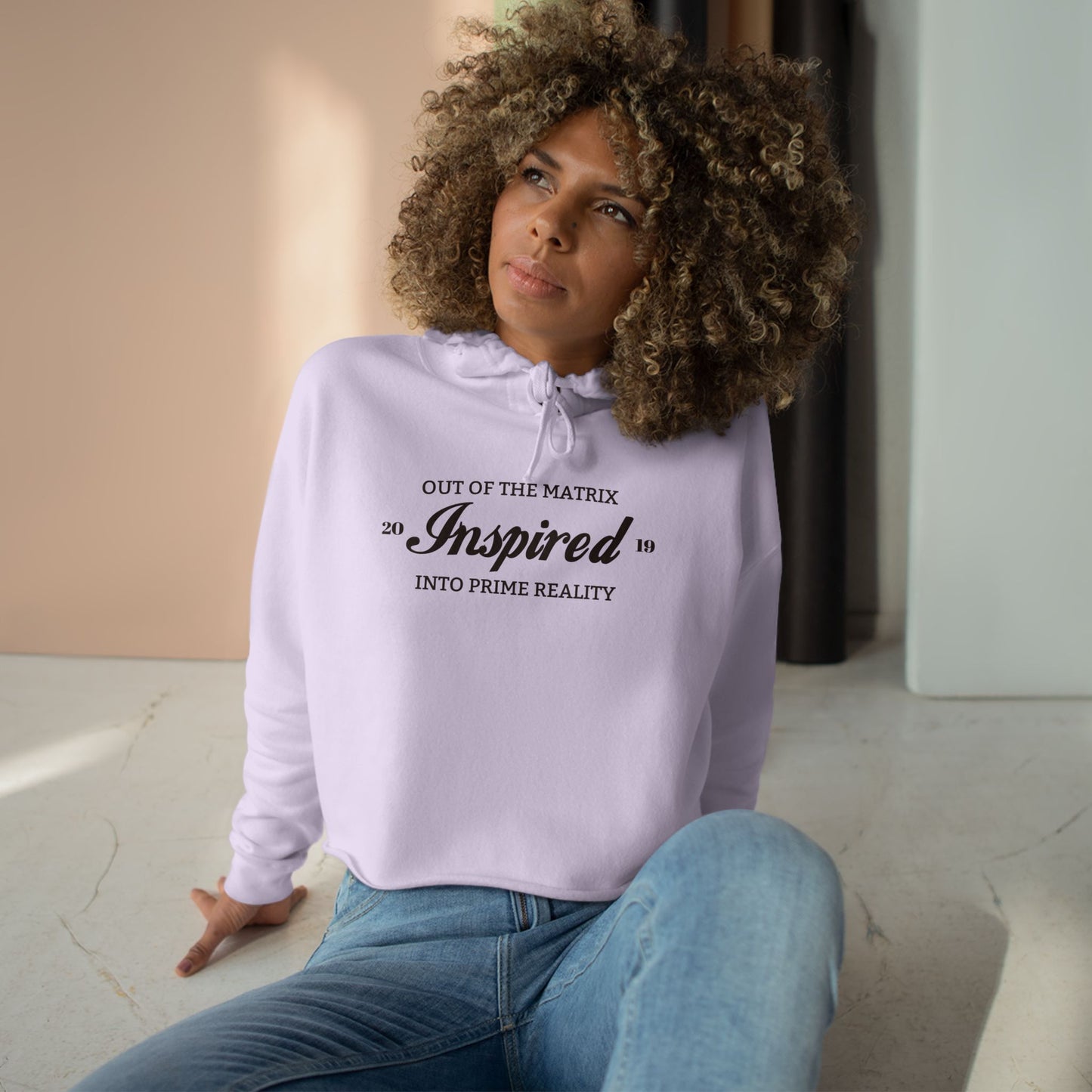 INSPIRED PRIME REALITY Crop Hoodie