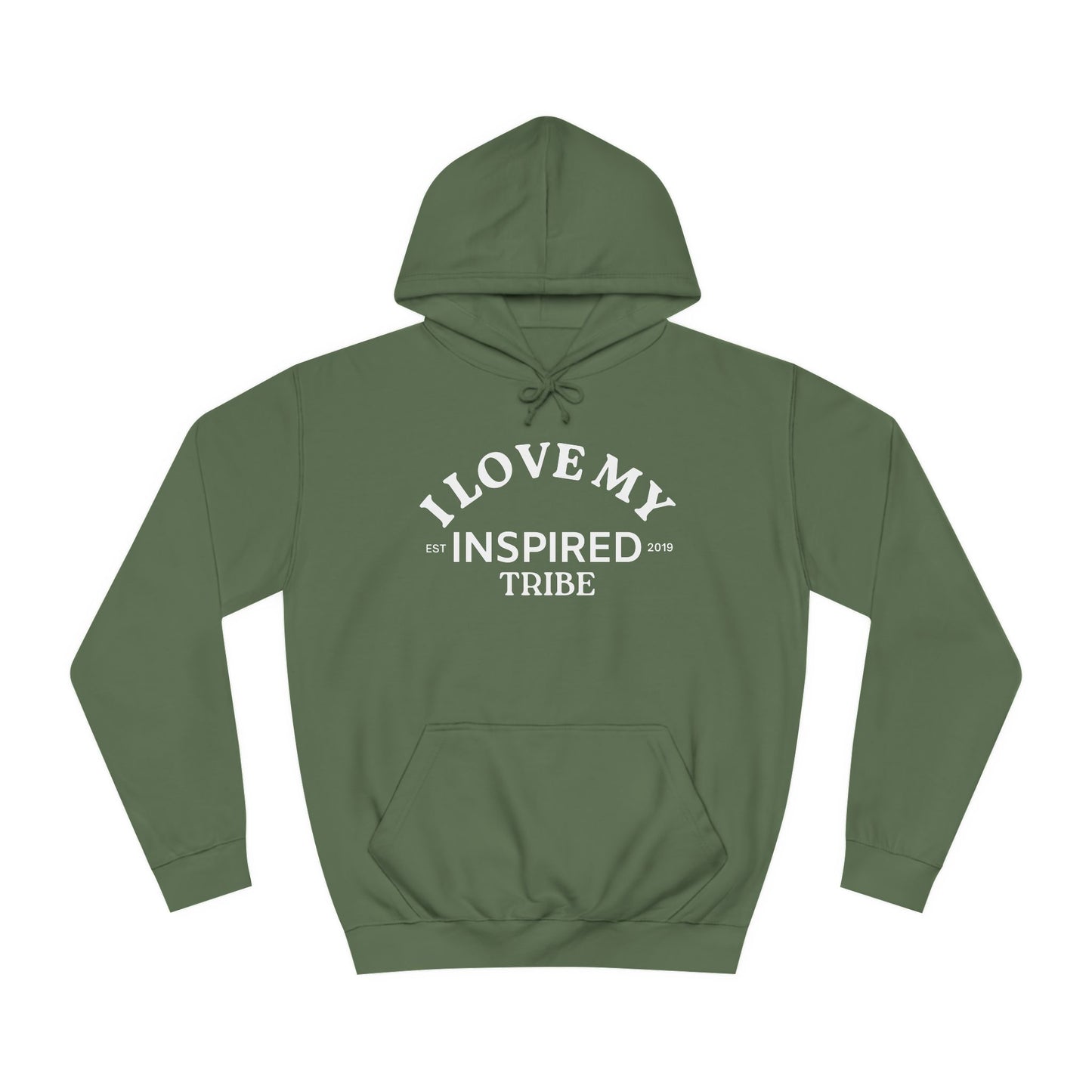 I LOVE MY INSPIRED TRIBE UNISEX College Hoodie