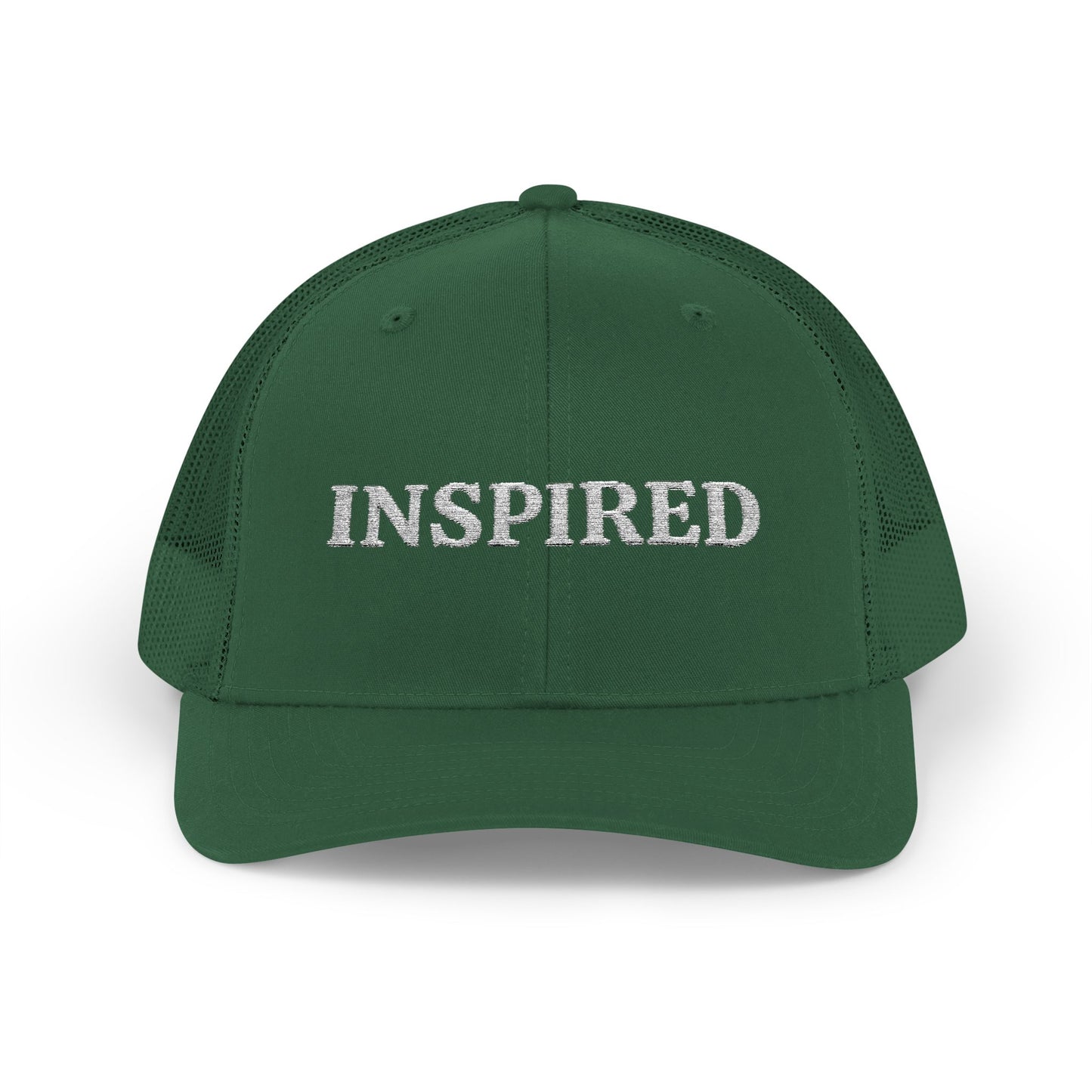 Inspired Snapback Trucker Cap — Rhinestone 'INSPIRED' Mesh Hat