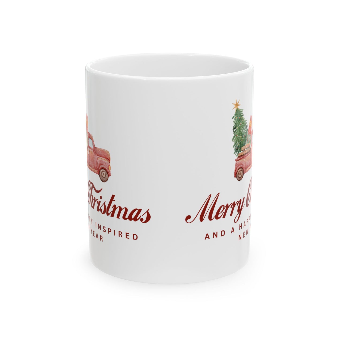 INSPIRED CHRISTMAS SPECIAL EDITION  Truck Ceramic Mug  Coffee Cup