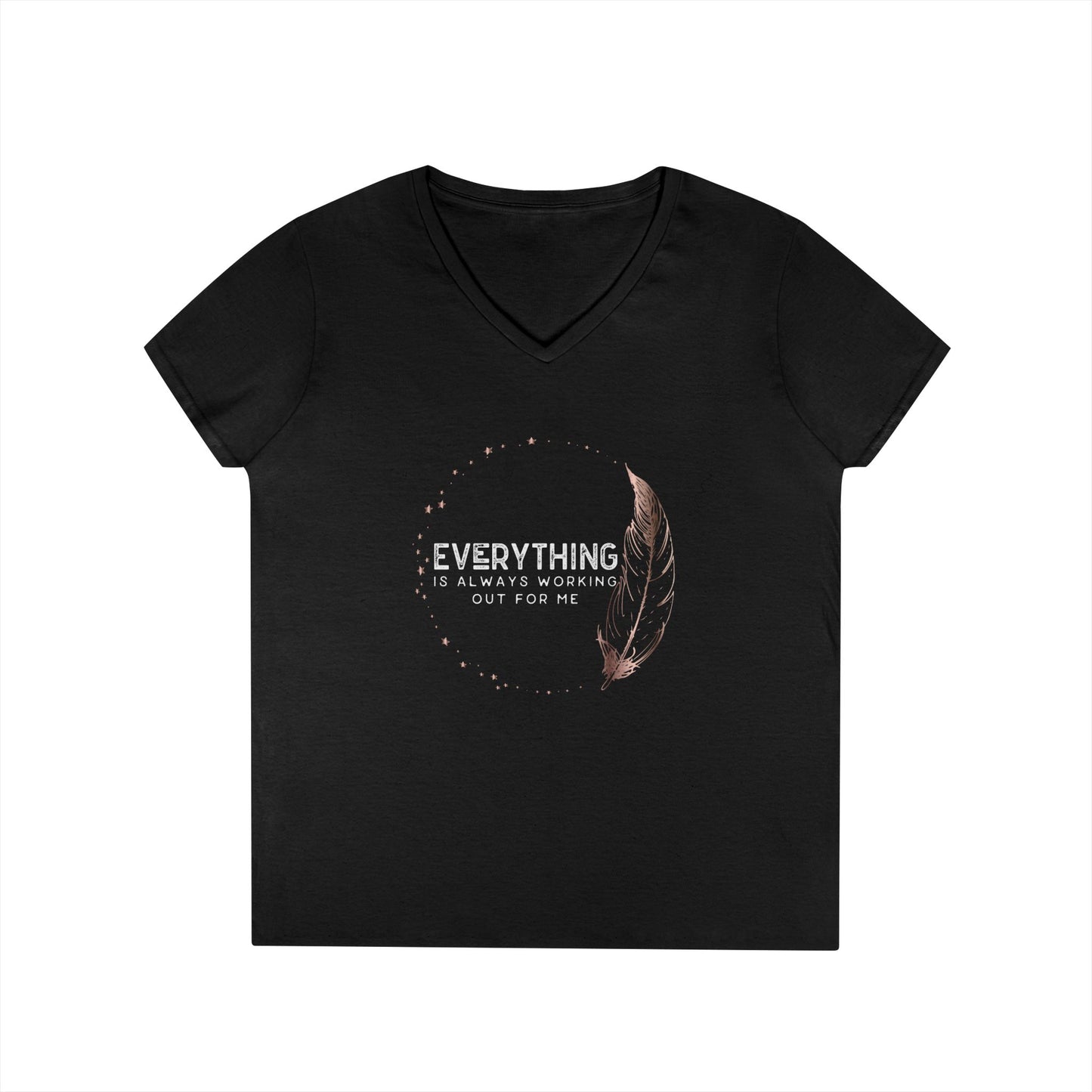 EVERYTHING IS ALWAYS... Ladies' V-Neck T-Shirt