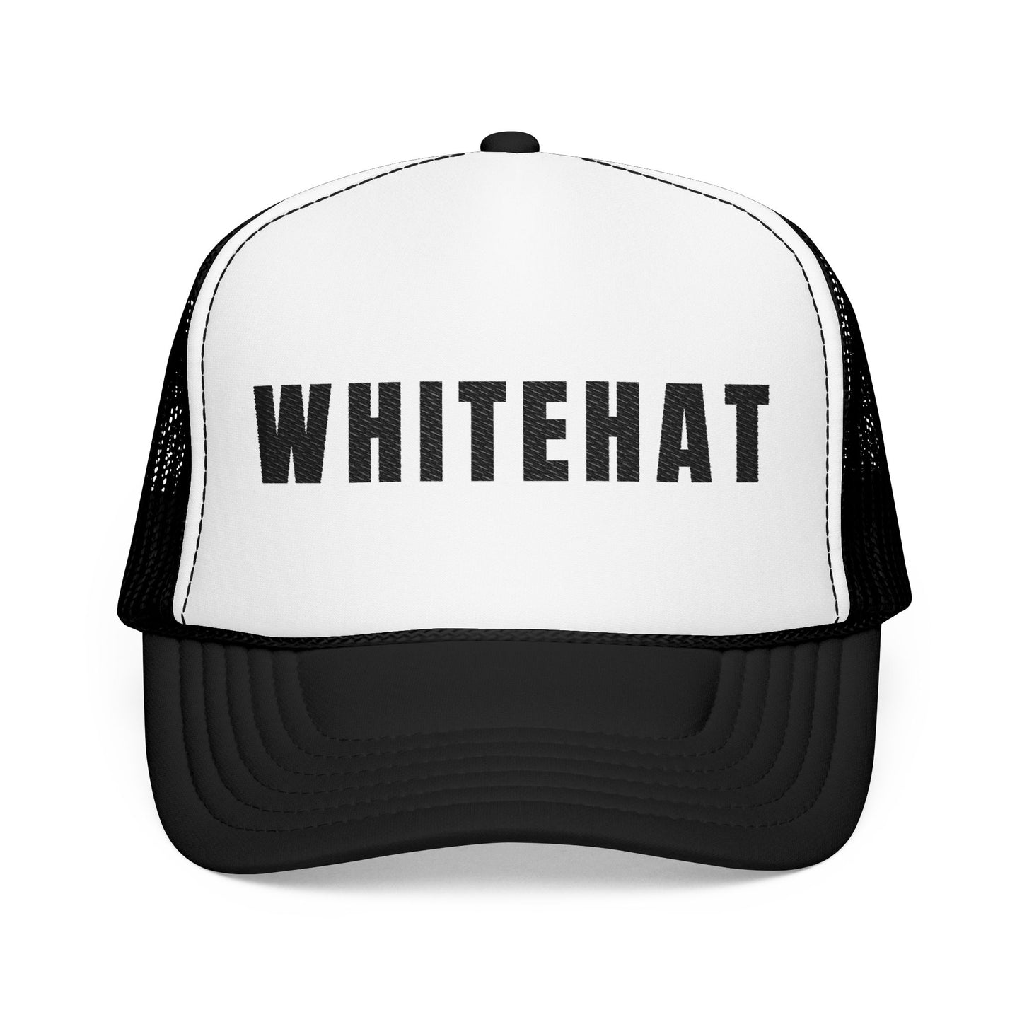 INSPIRED WHITEHAT W Embroidered Trucker Hat
