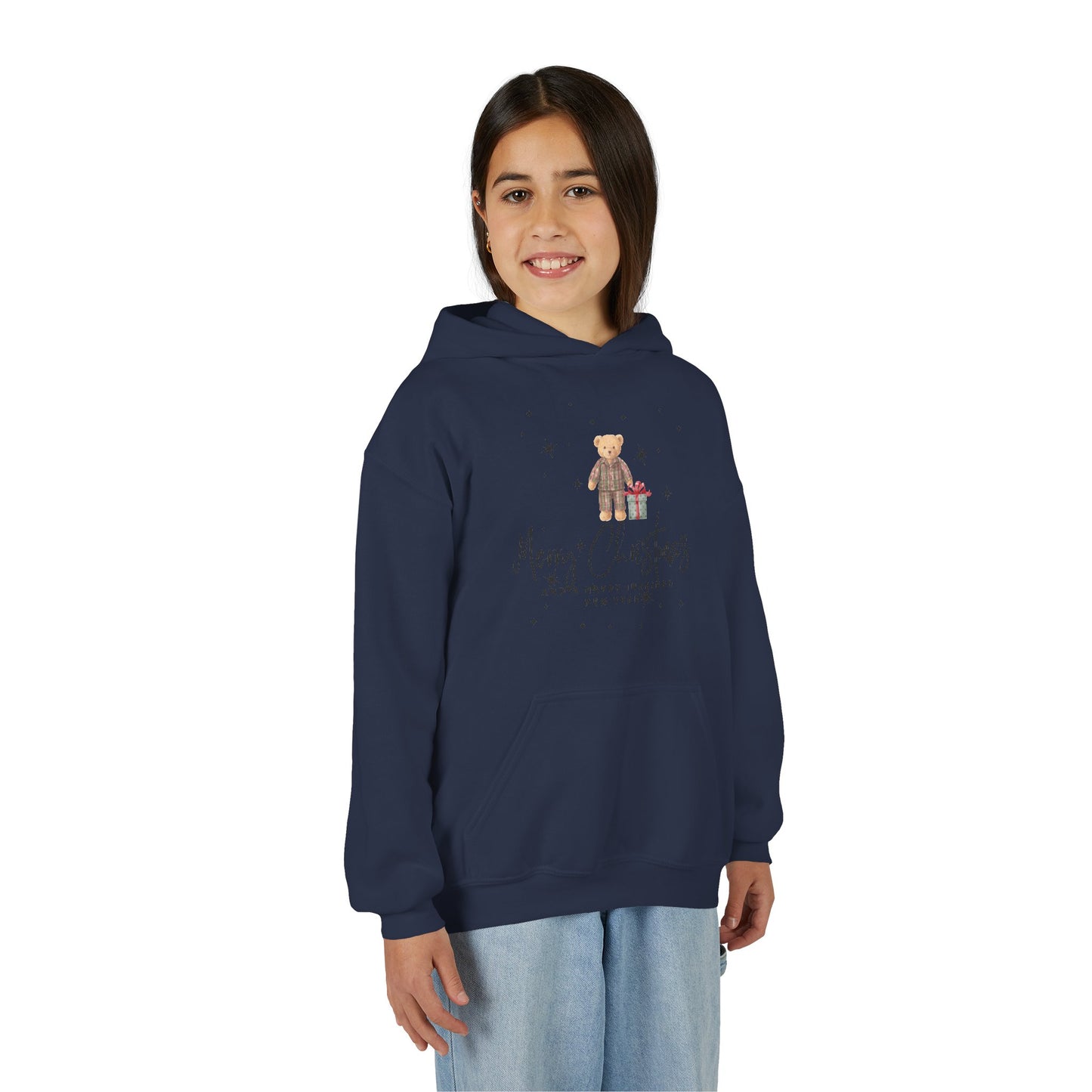 INSPIRED Youth Christmas Teddy Holiday Hoodie