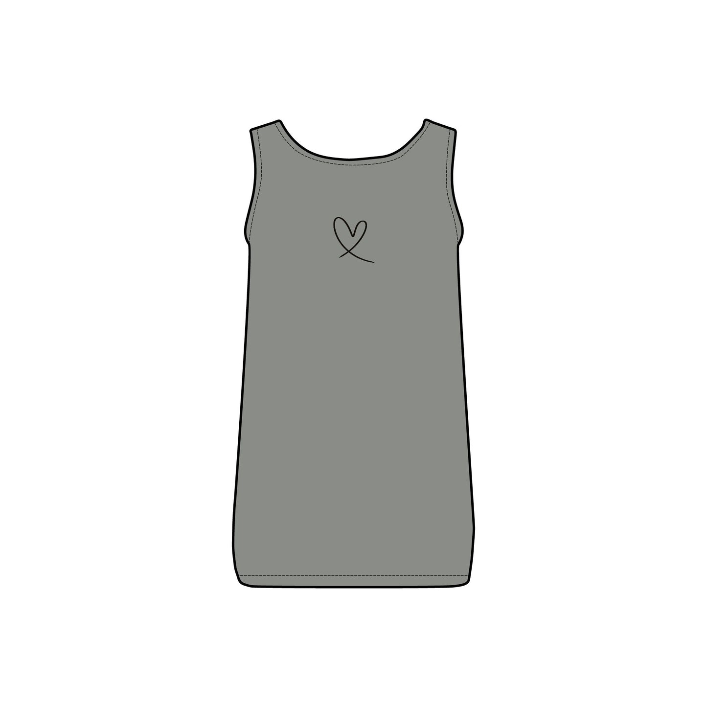 INSPIRED GARDEN WOMEN'S Micro Ribbed Tank