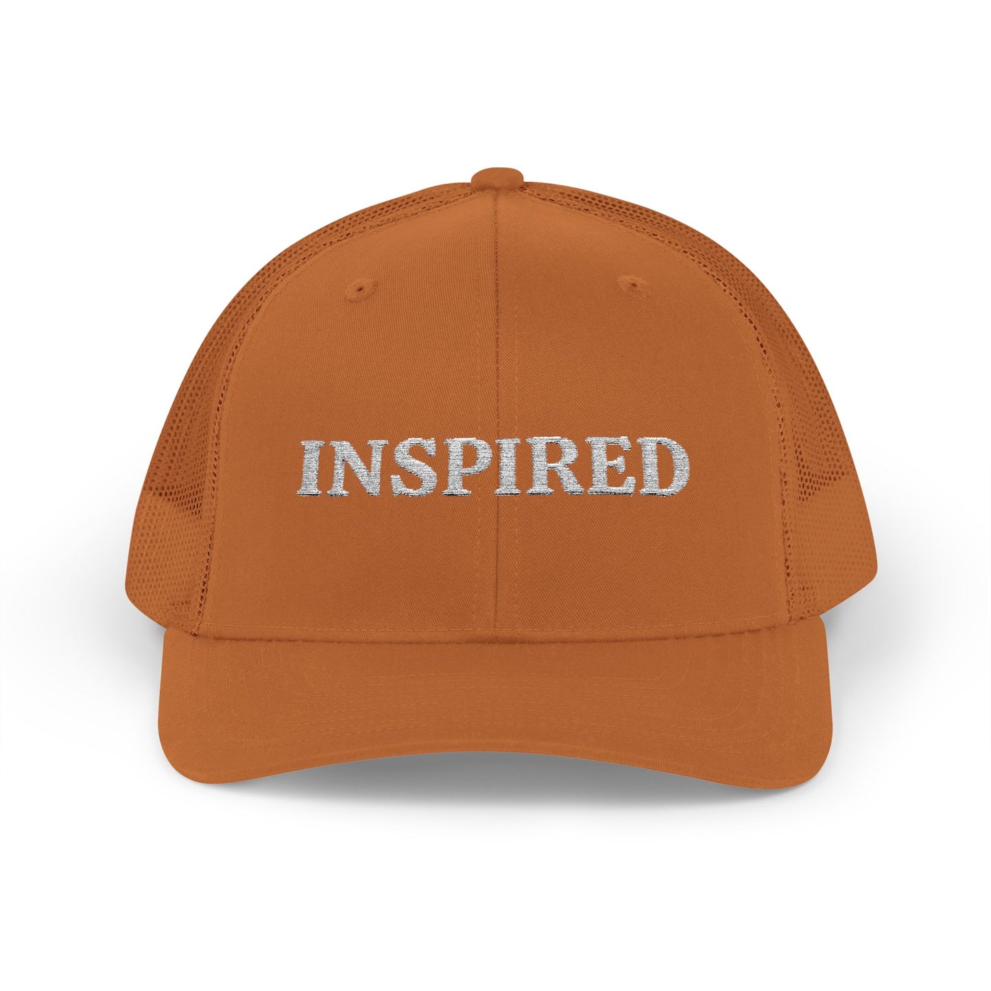 Inspired Snapback Trucker Cap — Rhinestone 'INSPIRED' Mesh Hat