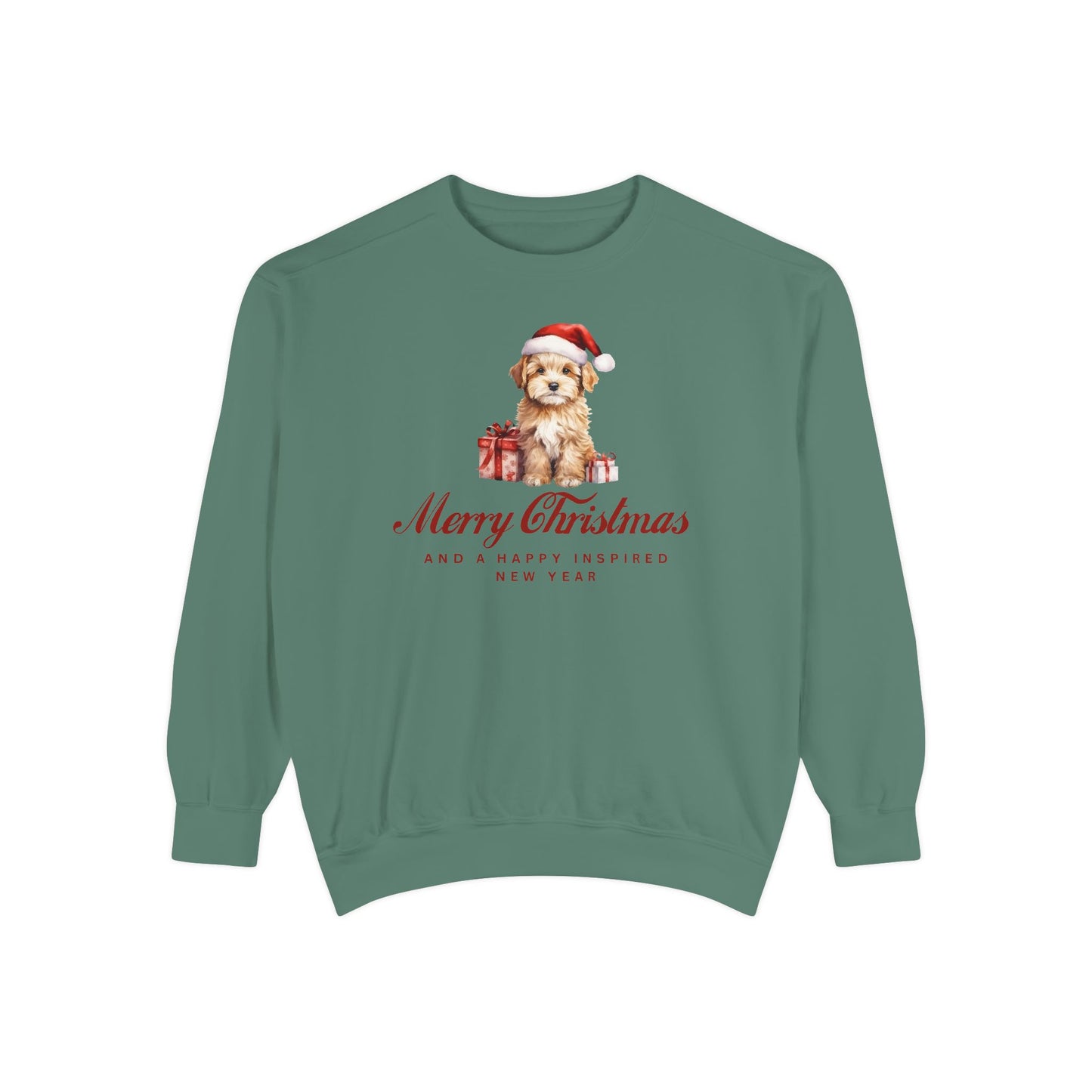 INSPIRED SPECIAL CHRISTMAS EDITION Dog UNISEX Garment-Dyed Sweatshirt