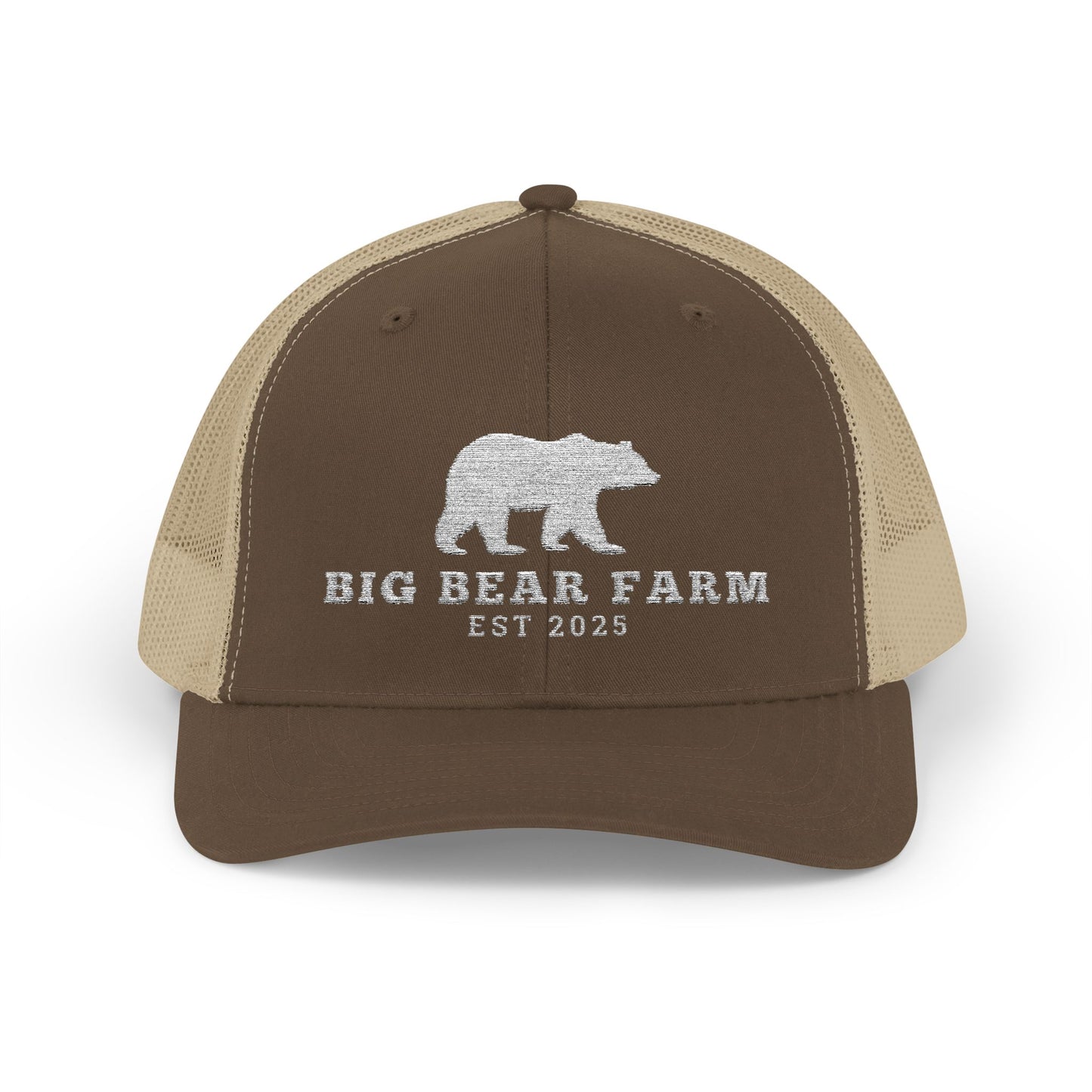 INSPIRED B B FARM W Trucker Cap  Embroidered Mesh Snapback