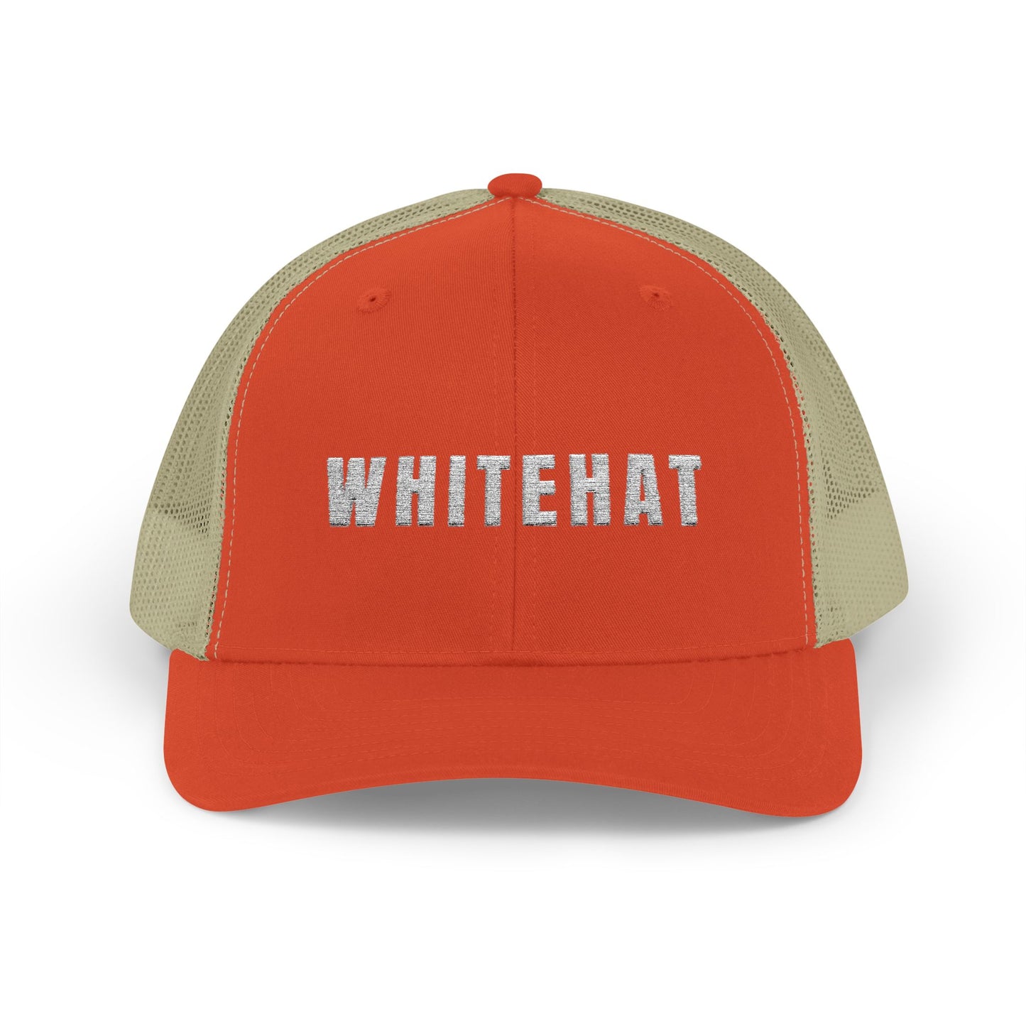 INSPIRED WHITEHAT Trucker Cap  Embroidered Mesh Snapback