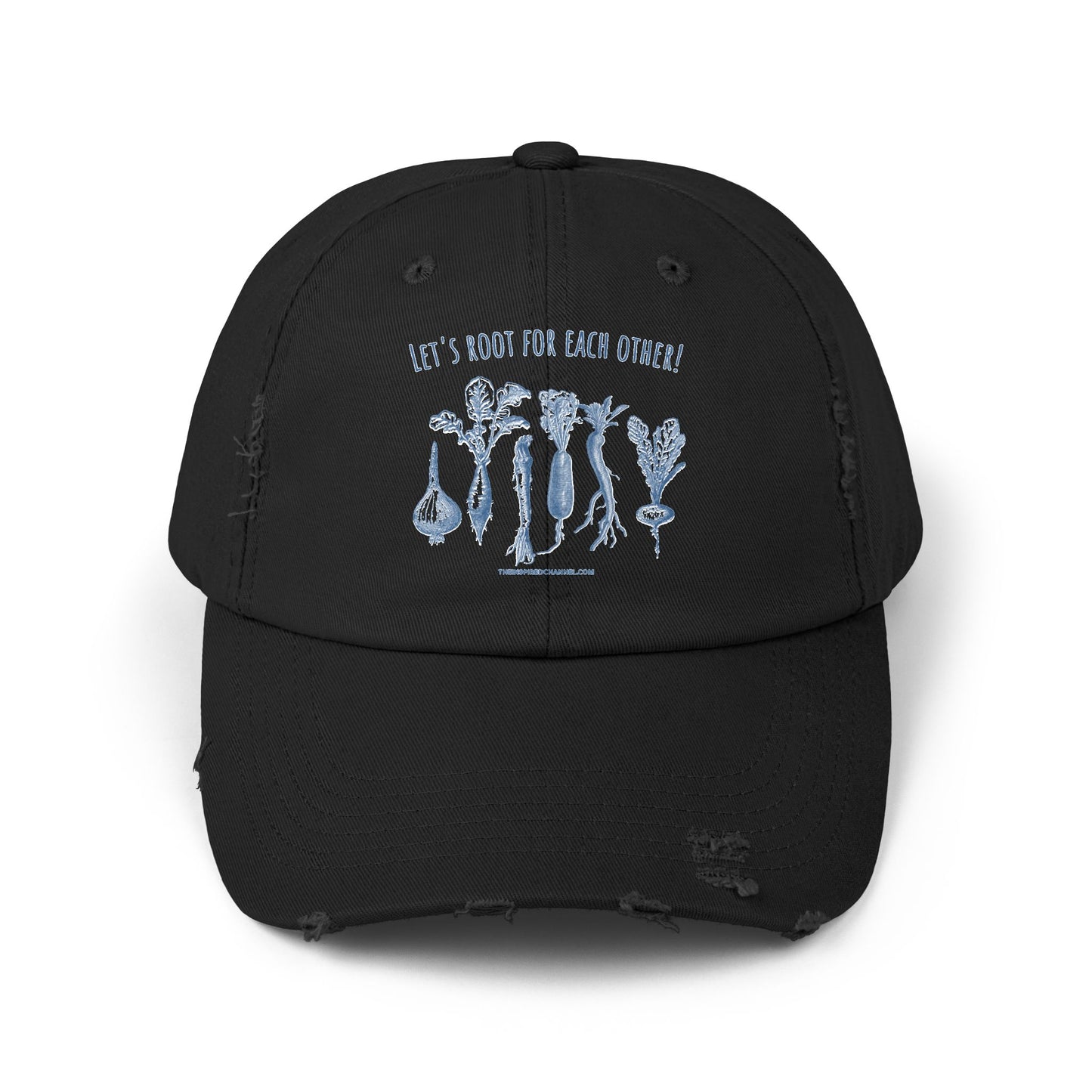 INSPIRED GARDEN L Unisex Distressed Cap - Inspired Fashion Accessory