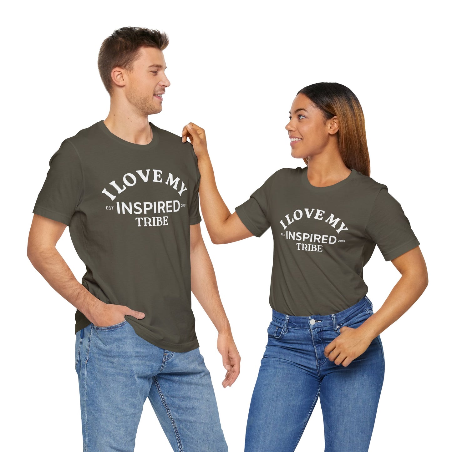 I LOVE MY INSPIRED TRIBE UNISEX HWWF Jersey Short Sleeve Tee