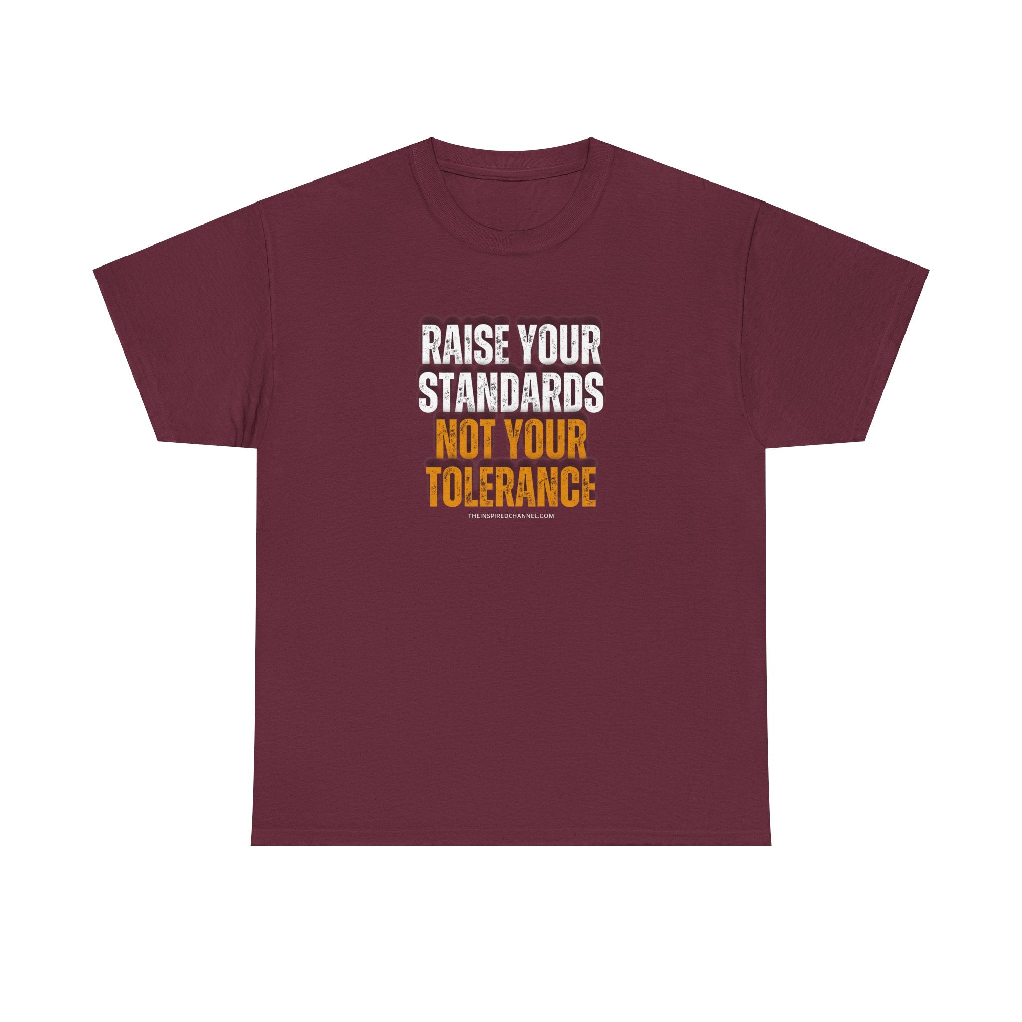 INSPIRED RAISE YOUR STANDARDS UNISEX Heavy Cotton Tee