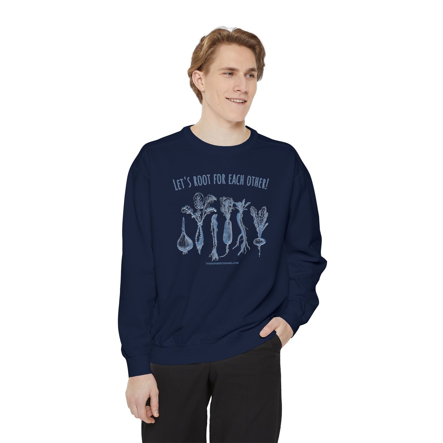 INSPIRED GARDEN L Unisex Dyed Sweatshirt