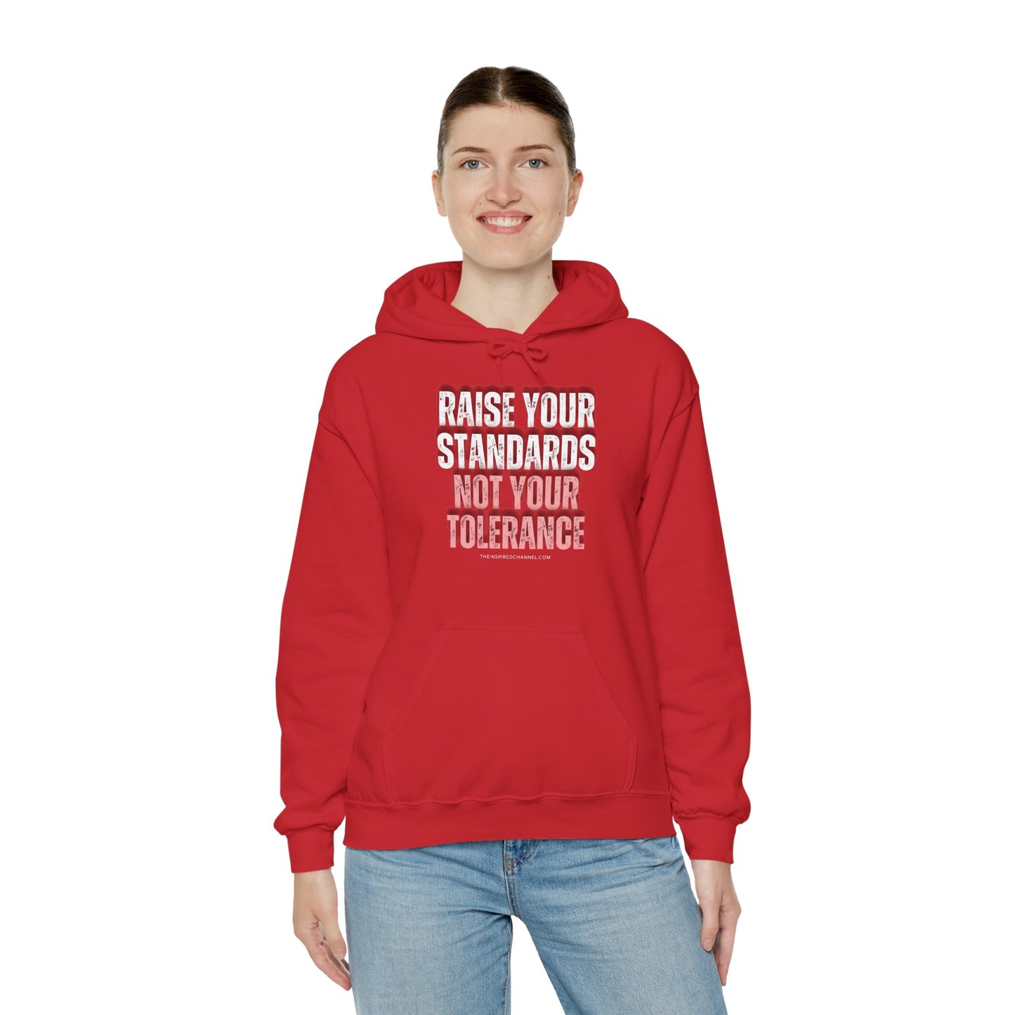 INSPIRED RAISE YOUR STANDARDS Unisex Heavy Blend™ Hooded Sweatshirt