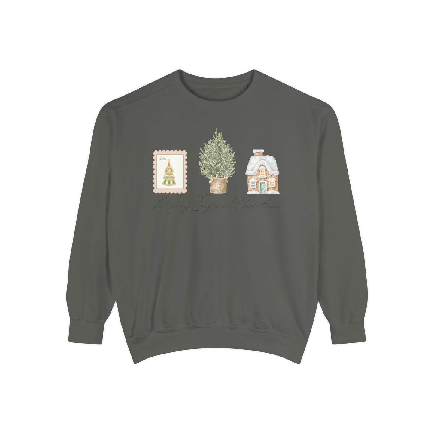INSPIRED SPECIAL CHRISTMAS EDITION PC UNISEX Garment-Dyed Sweatshirt