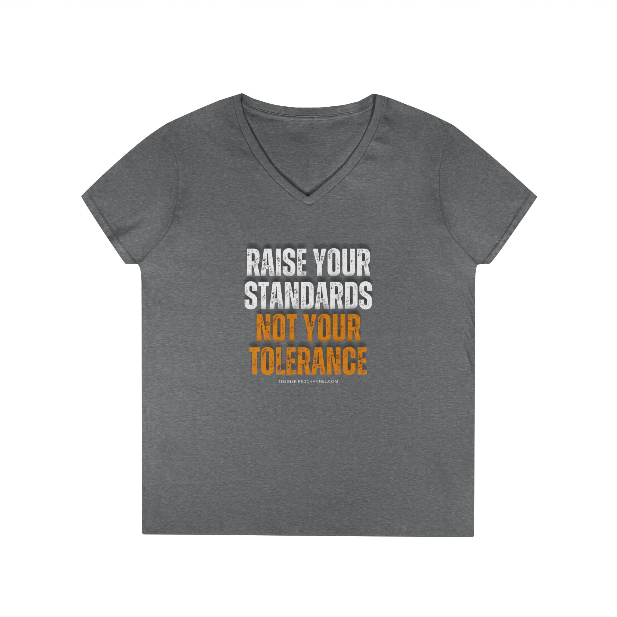 RAISE YOUR STANDARDS Ladies' V-Neck T-Shirt