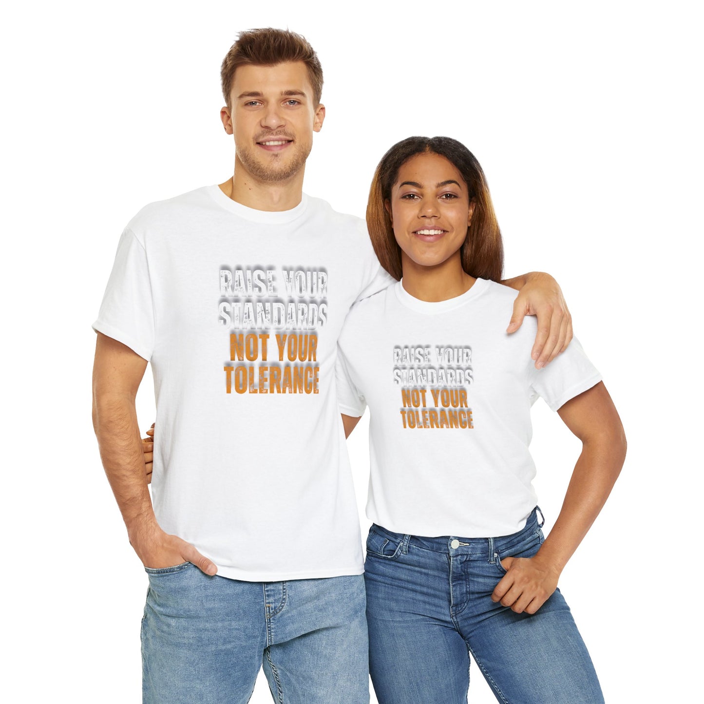 INSPIRED RAISE YOUR STANDARDS Unisex Heavy Cotton Tee