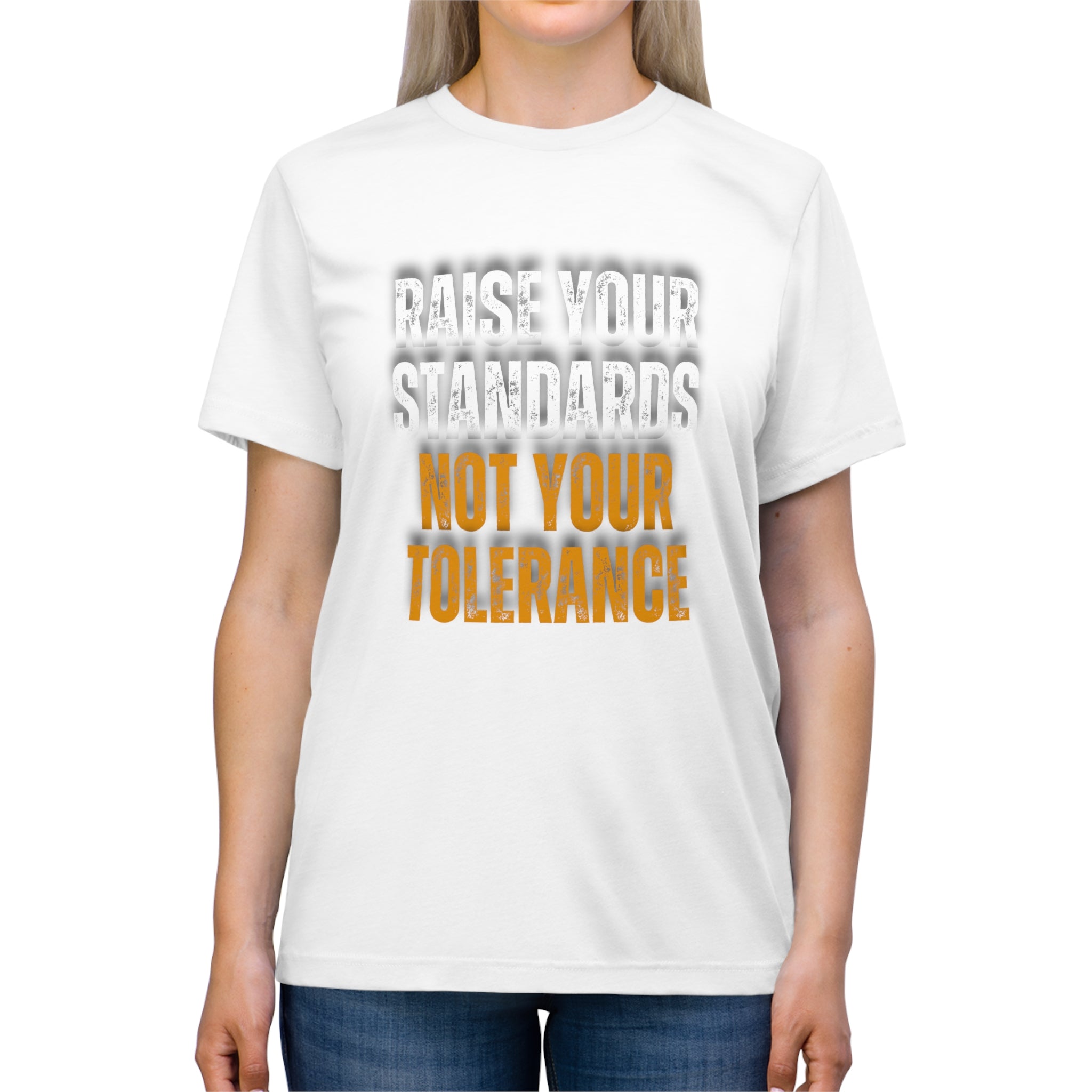 INSPIRED RAISE YOUR STANDARDS UNISEX Triblend Tee