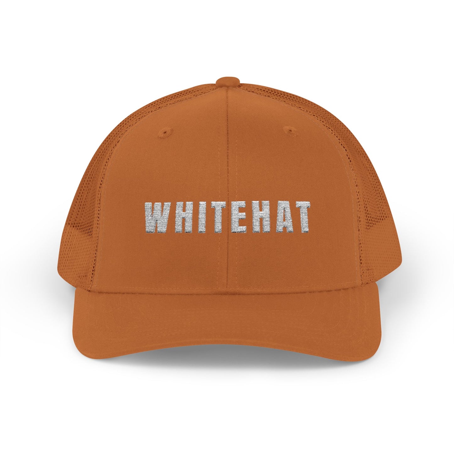 INSPIRED WHITEHAT Trucker Cap  Embroidered Mesh Snapback