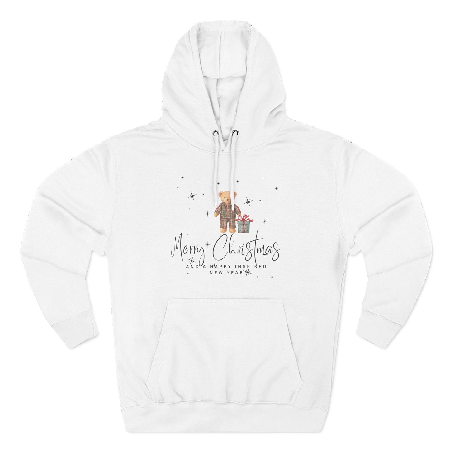 INSPIRED  SPECIAL CHRISTMAS Edition Bear Hoodie UNISEX