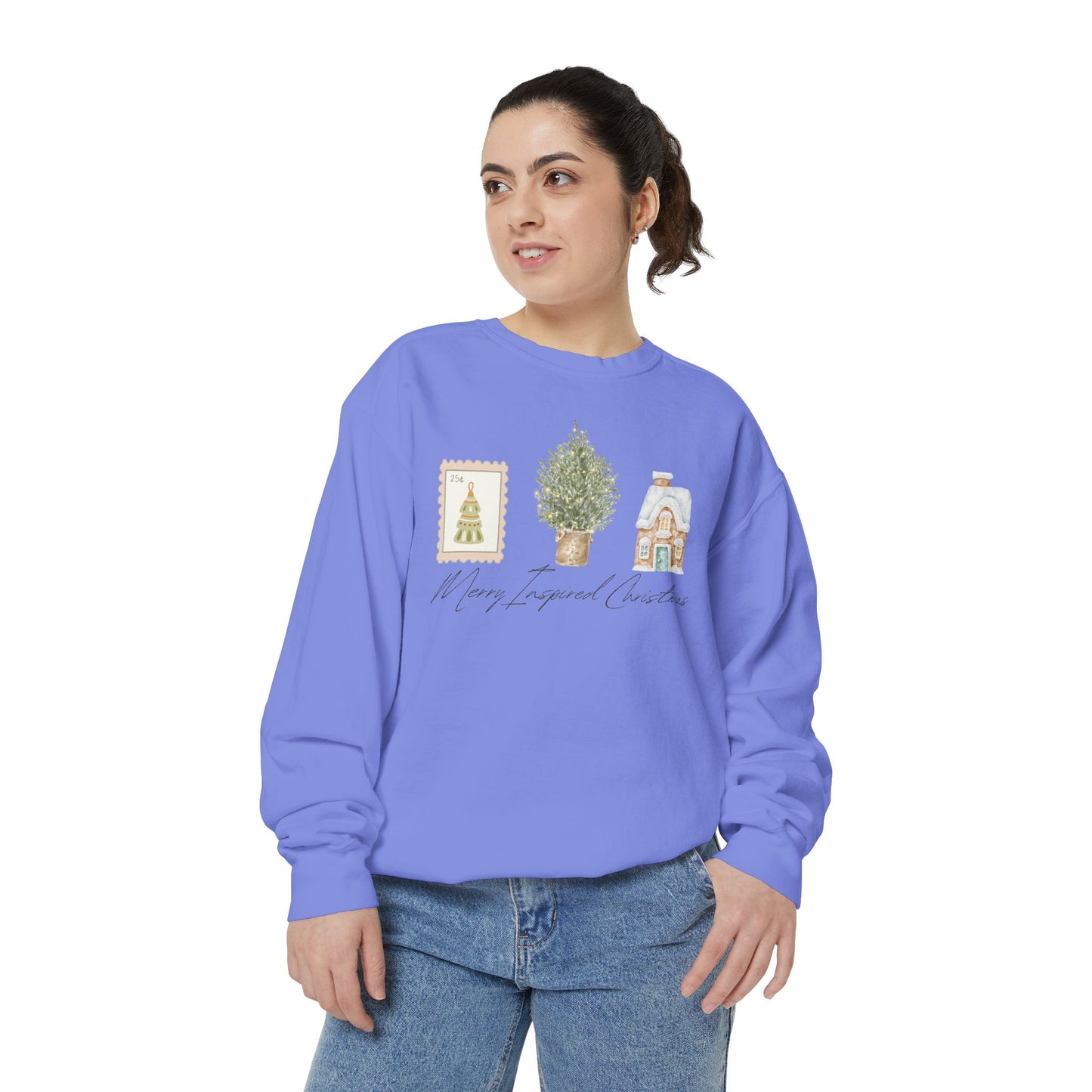 INSPIRED SPECIAL CHRISTMAS EDITION PC UNISEX Garment-Dyed Sweatshirt