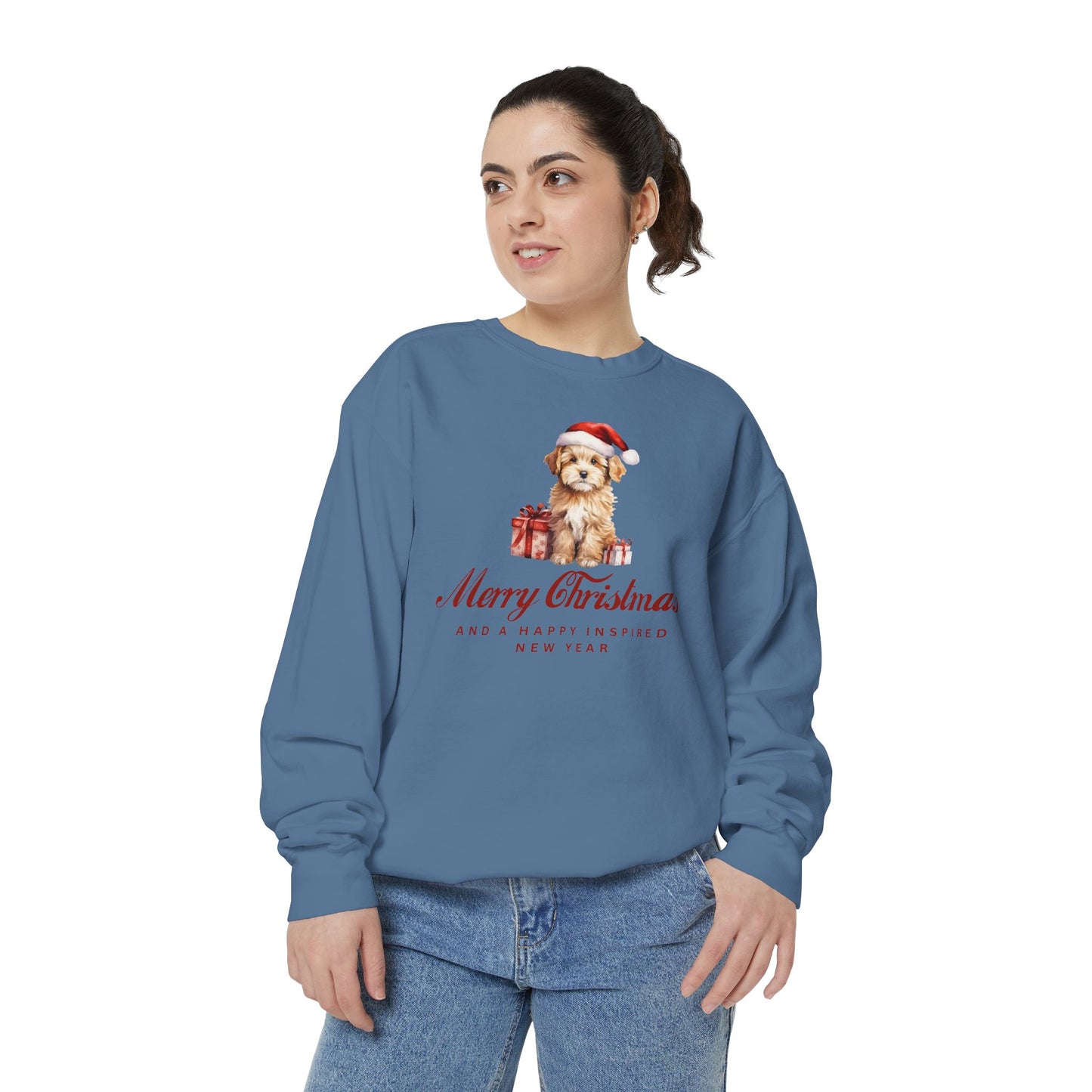 INSPIRED SPECIAL CHRISTMAS EDITION Dog UNISEX Garment-Dyed Sweatshirt