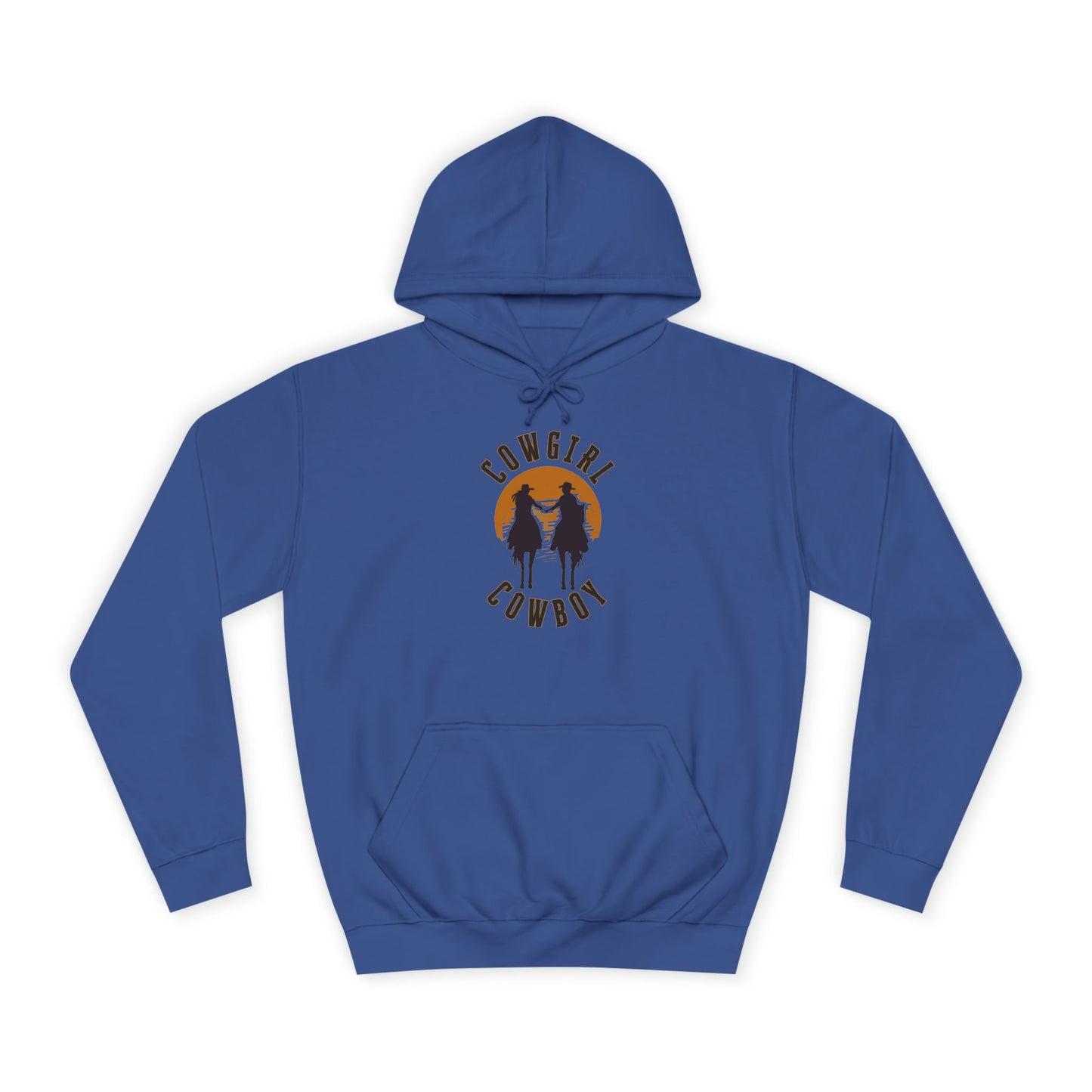 COWBOY AND COWGIRL UNISEX College Hoodie